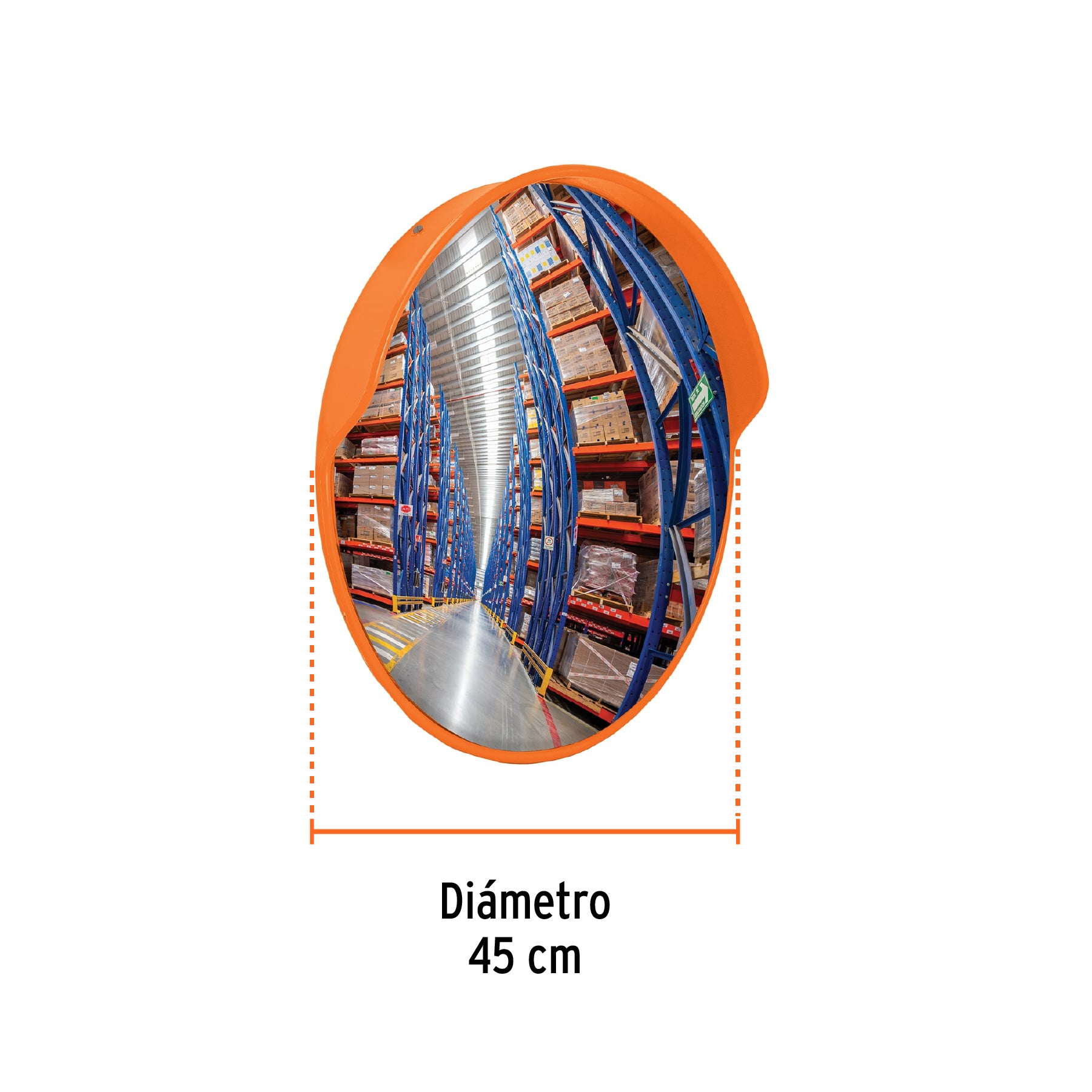 Espejo convexo de 45 cm