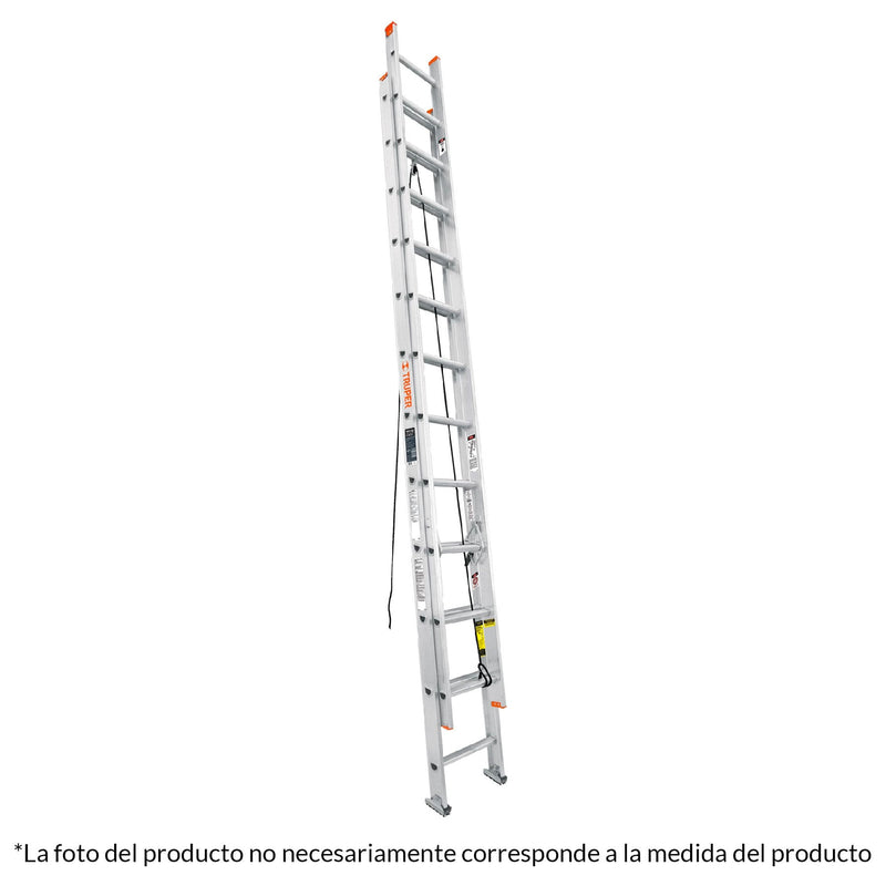 Escalera de extensión, tipo II, 20 peldaños