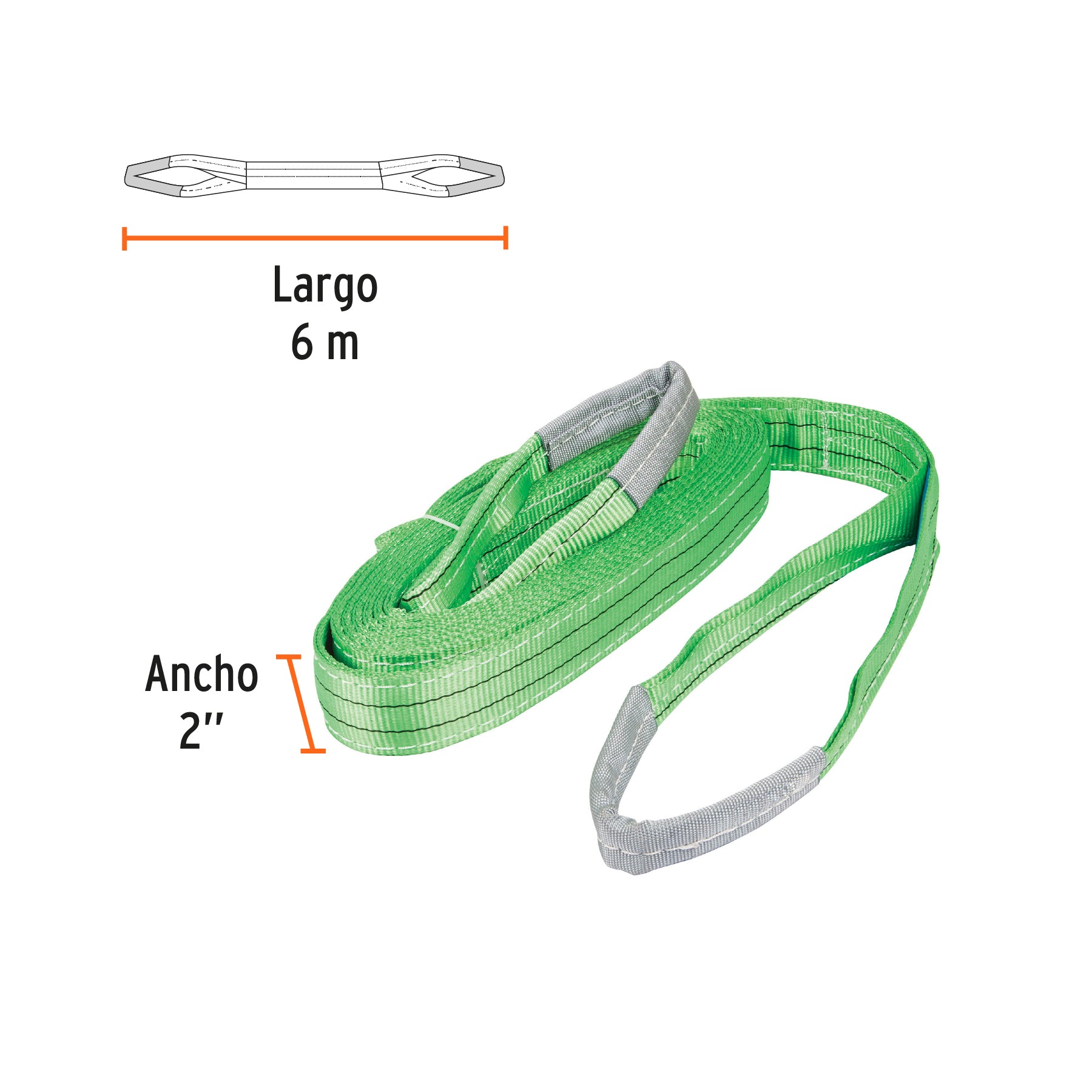 Eslinga de 2" x 6m