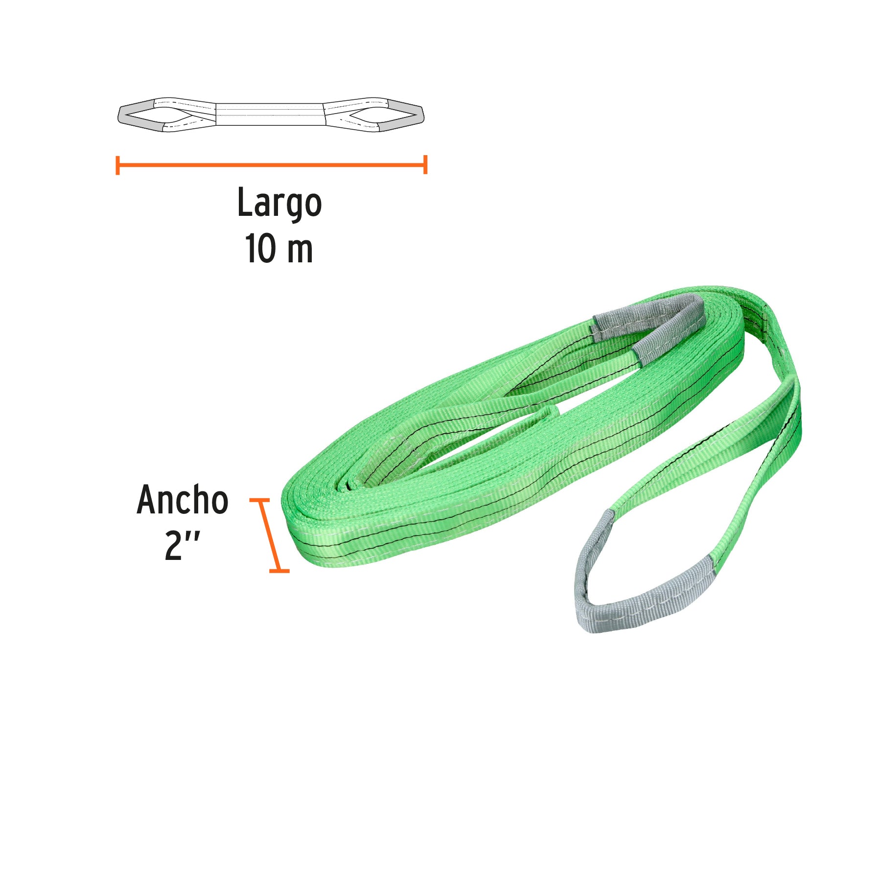 Eslinga de 2" x 10m