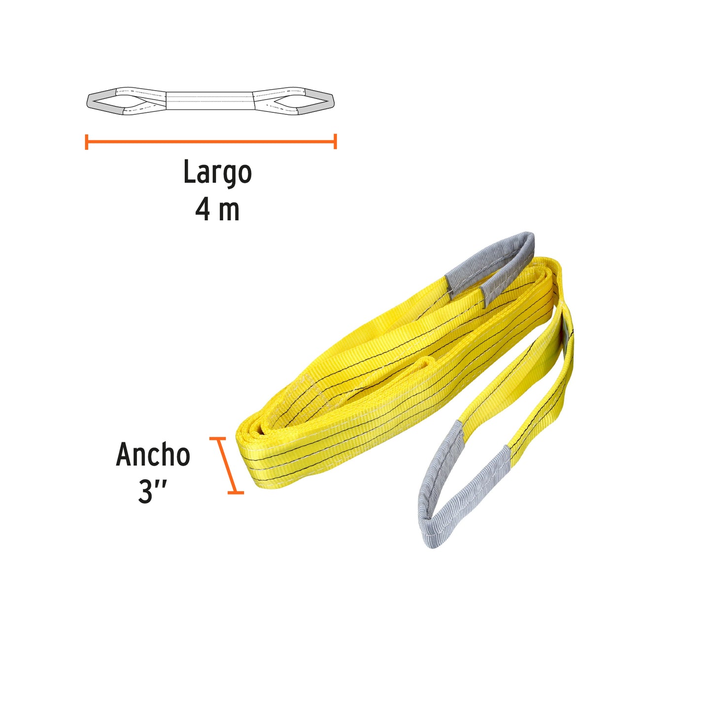 Eslinga de 3" x 4m