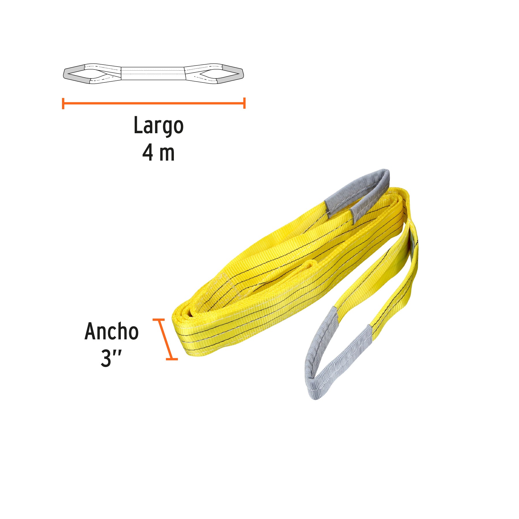 Eslinga de 3" x 4m