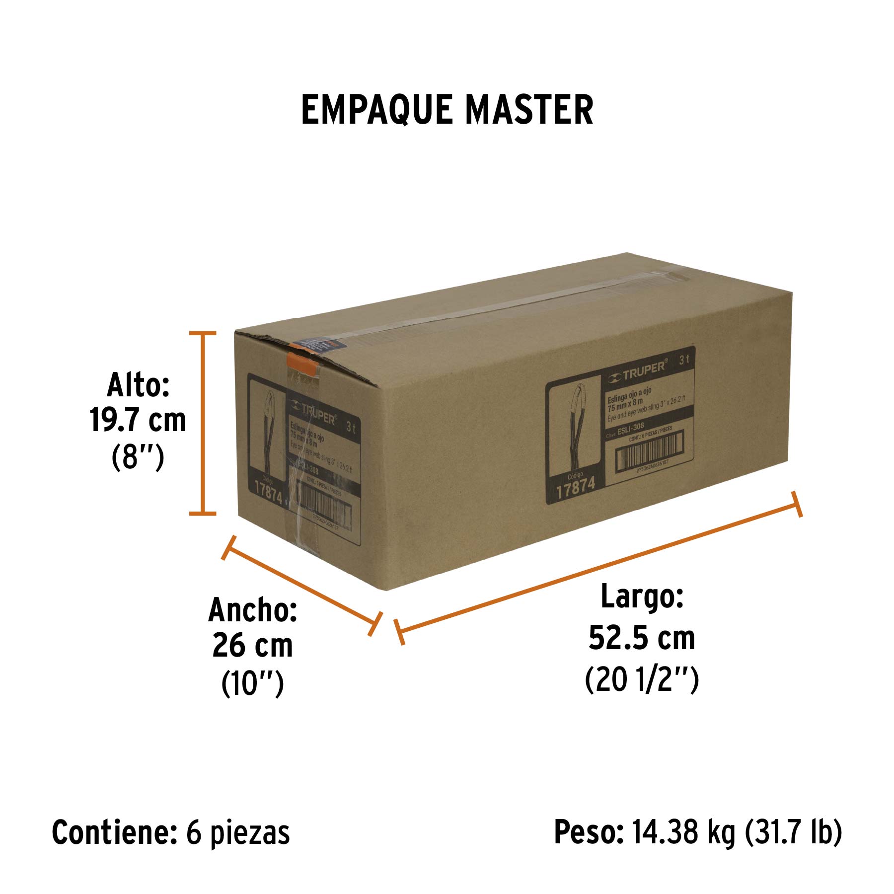 Eslinga de 3" x 8m