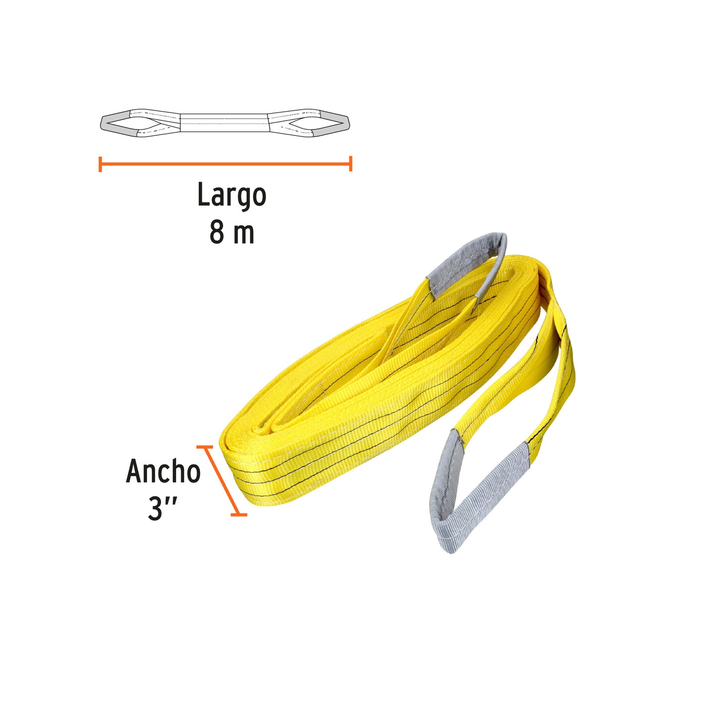 Eslinga de 3" x 8m