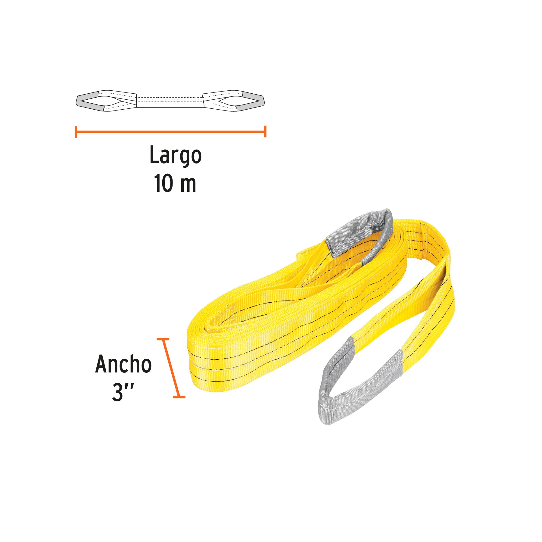 Eslinga de 3" x 10m