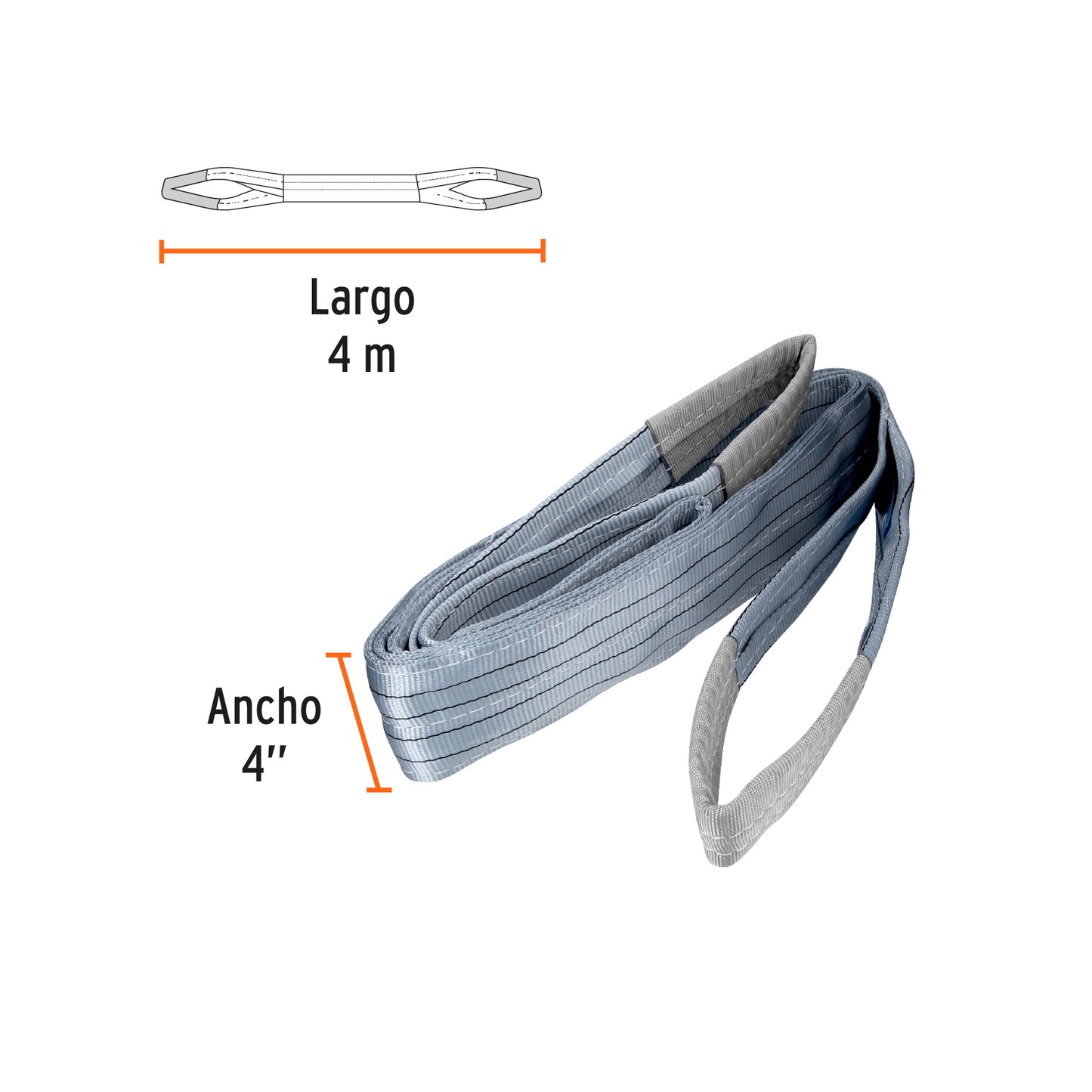 Eslinga de 4" x 4m