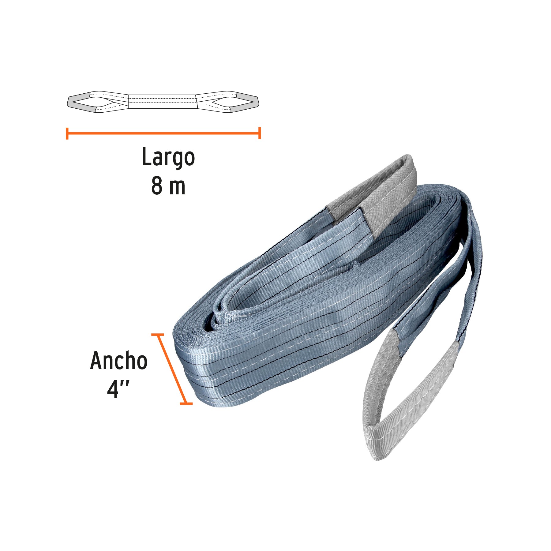 Eslinga de 4" x 8m