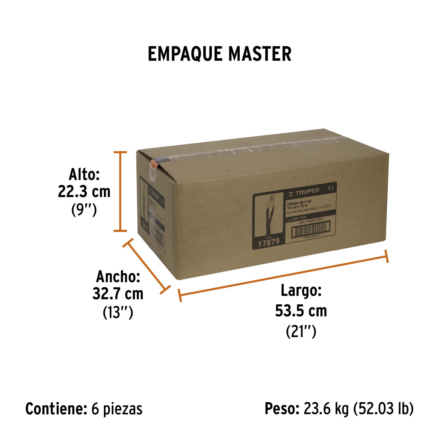 Eslinga de 4" x 10m