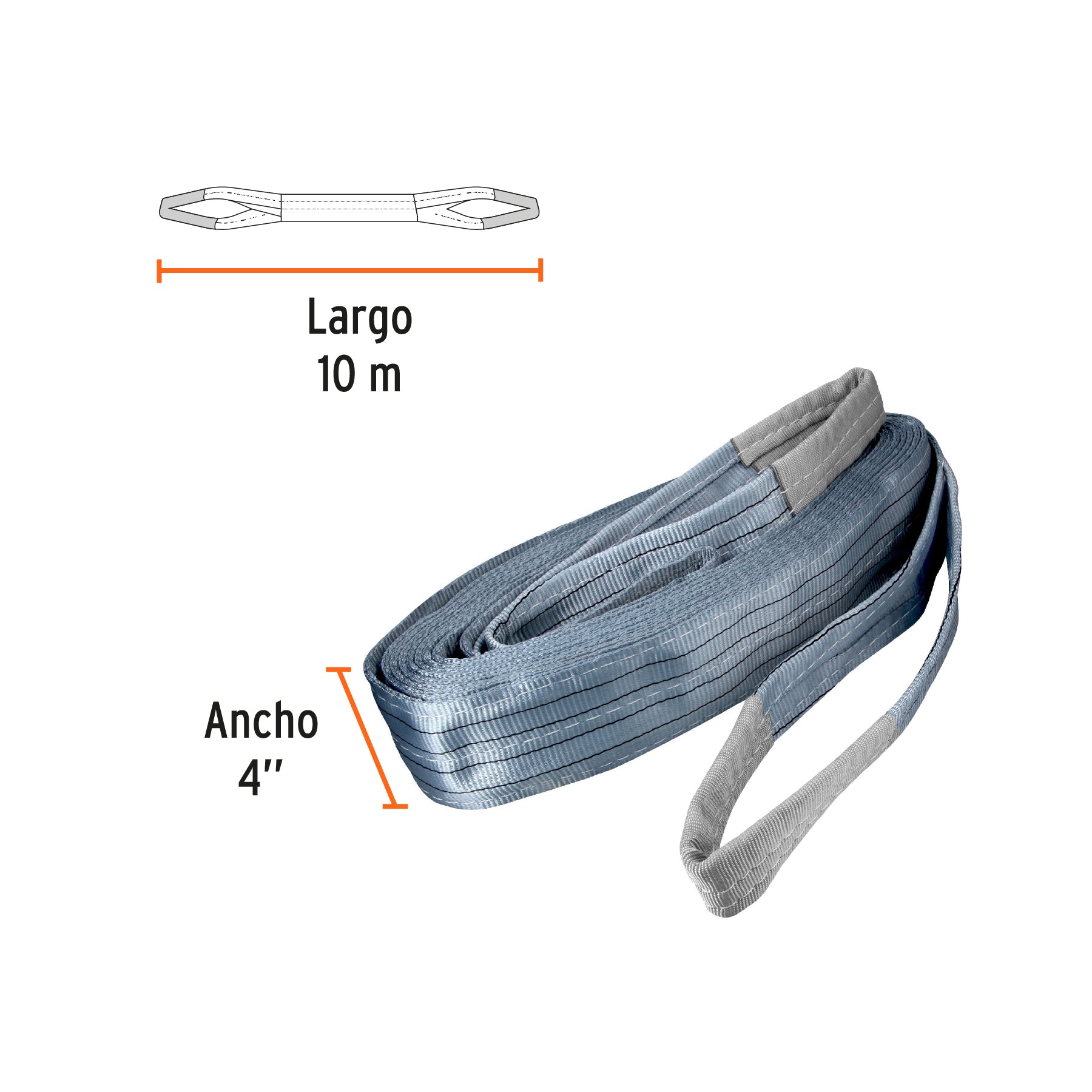 Eslinga de 4" x 10m