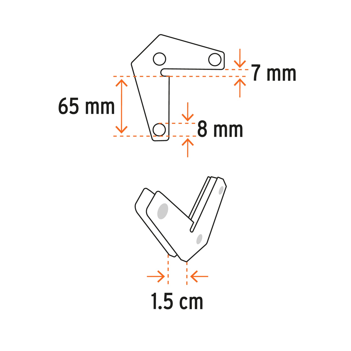 2 Escuadras magnéticas esquineras 3', capacidad 11 kg, Trupe