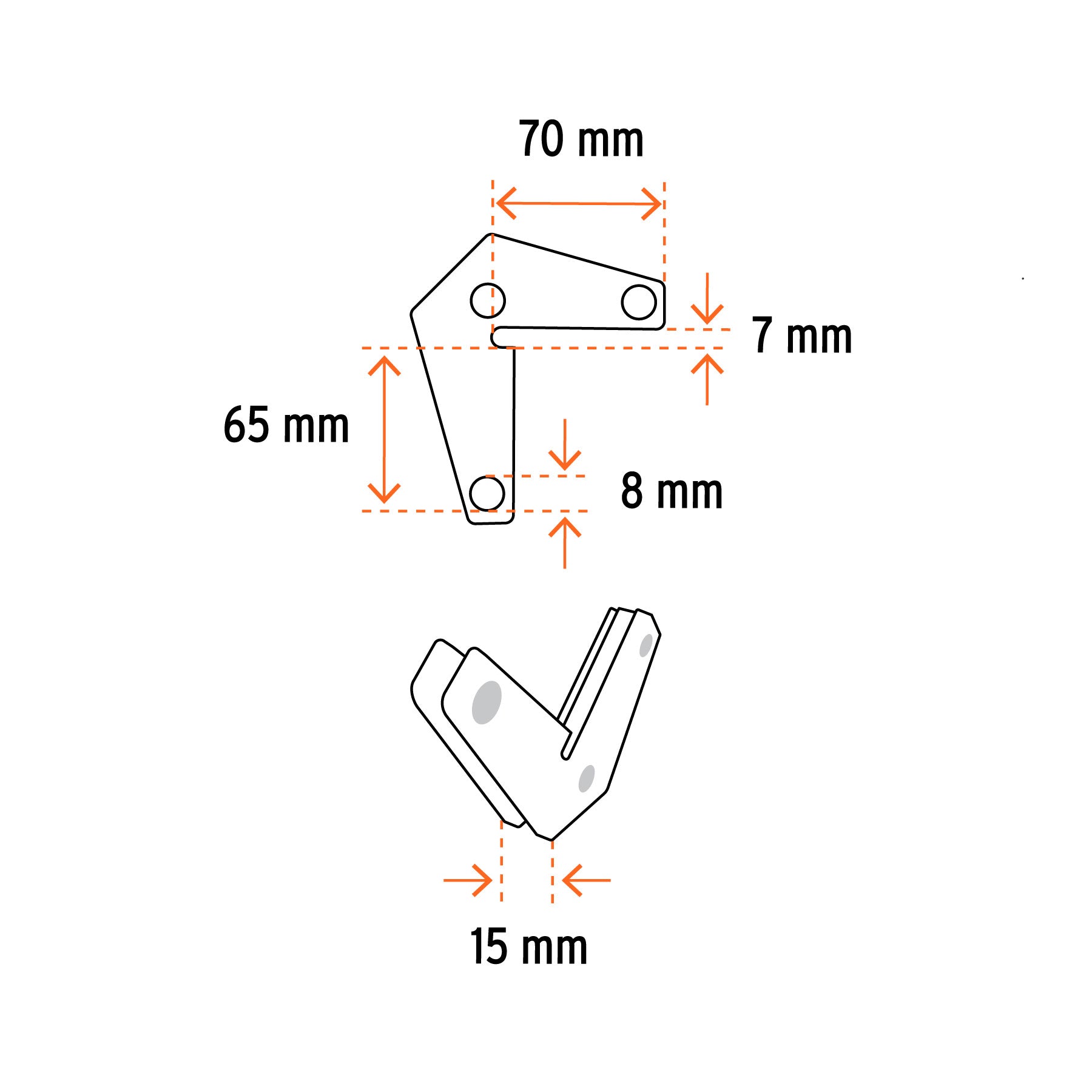 2 Escuadras magnéticas esquineras 3', capacidad 11 kg, Trupe