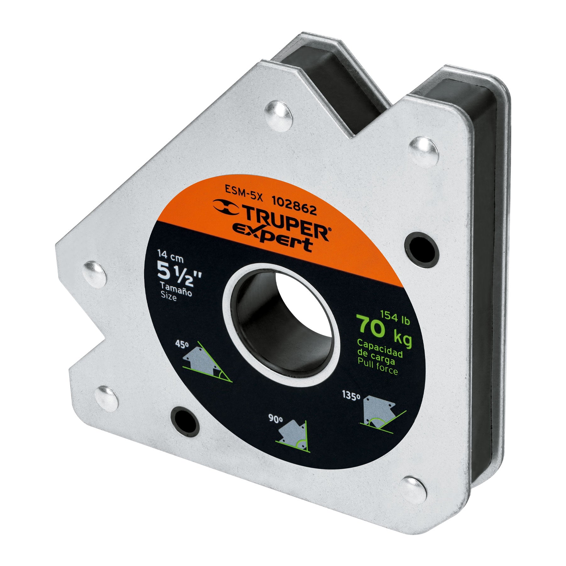 Escuadra magnética 5' para soldar, capacidad 37 kg, Expert