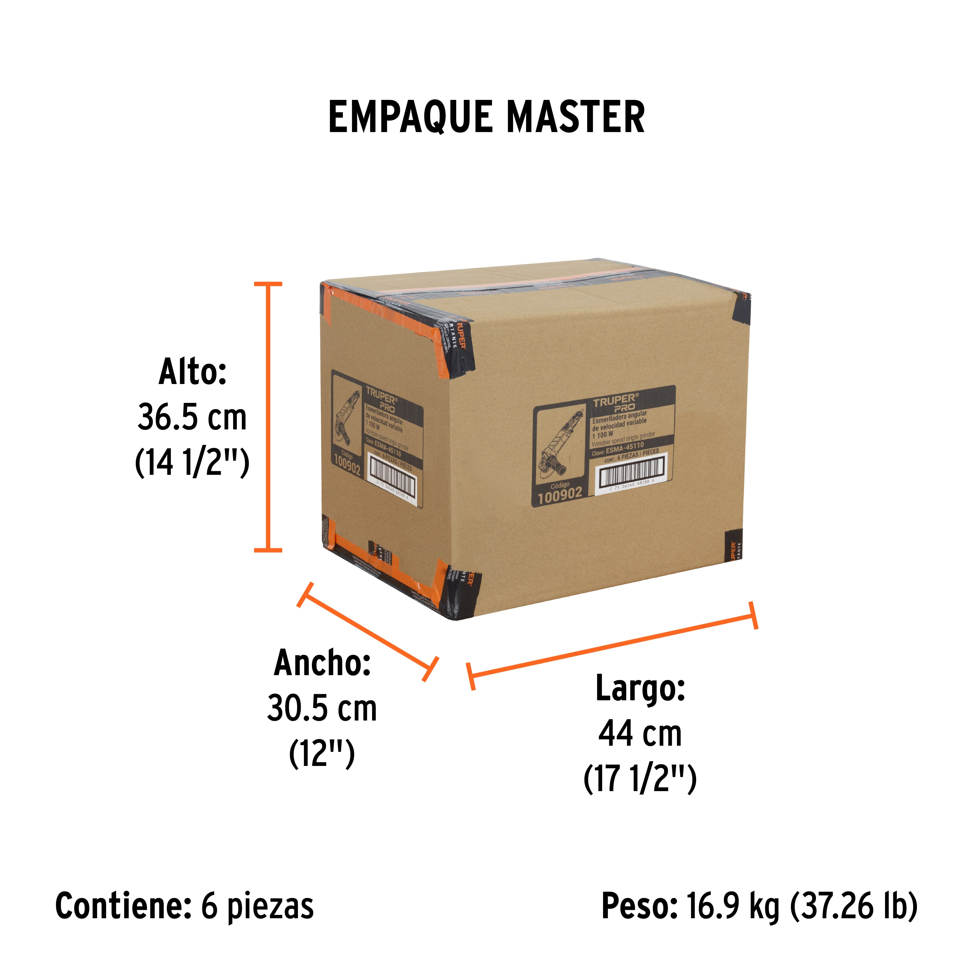 Esmeriladora angular 4-1/2', profesional, 1100 W
