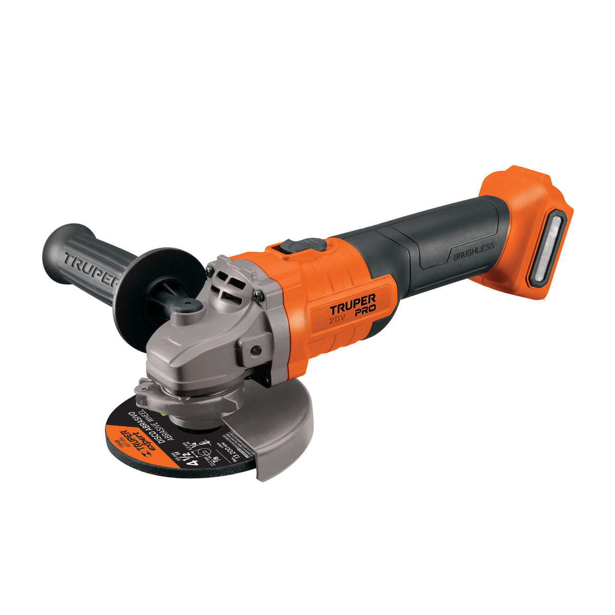 Esmeriladora angular inal. 4-1/2', 20V, s/accesorios, PRO