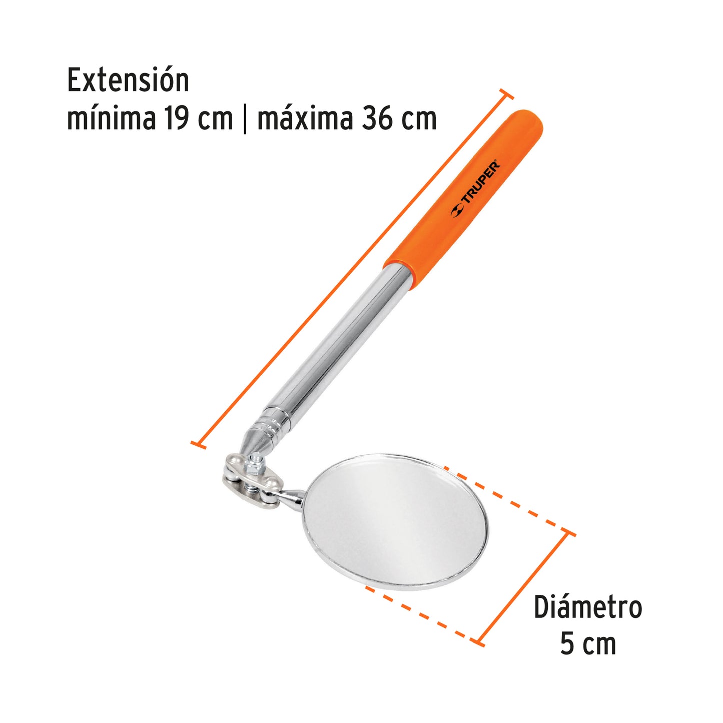 Espejo telescópico de inspección