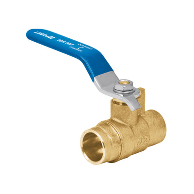 Válvula de esfera, de latón, soldable 1/2"