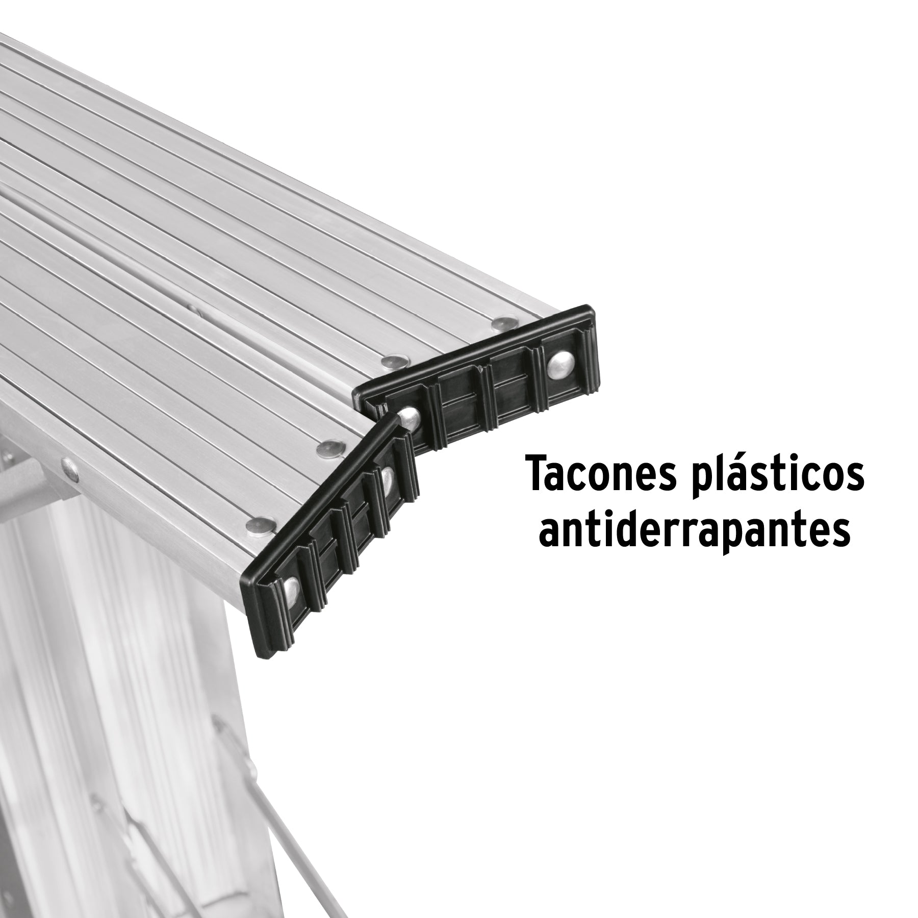 Escalera de tijera tipo III, 6 escalones, con bandeja