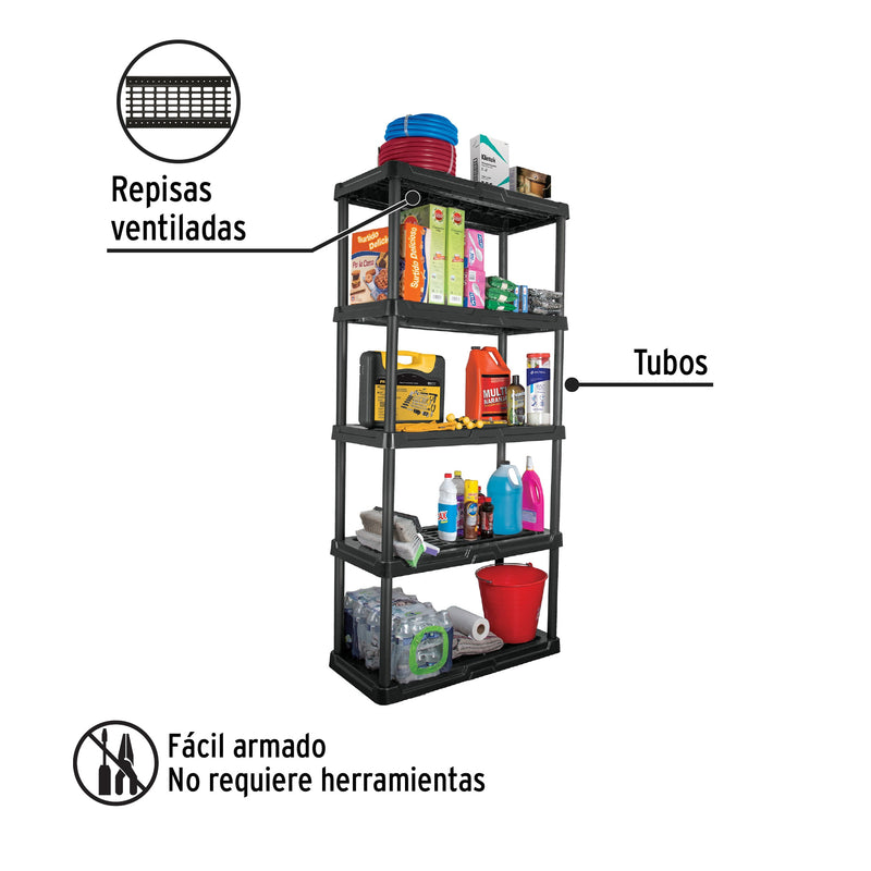 Estante plástico Pretul de 5 repisas