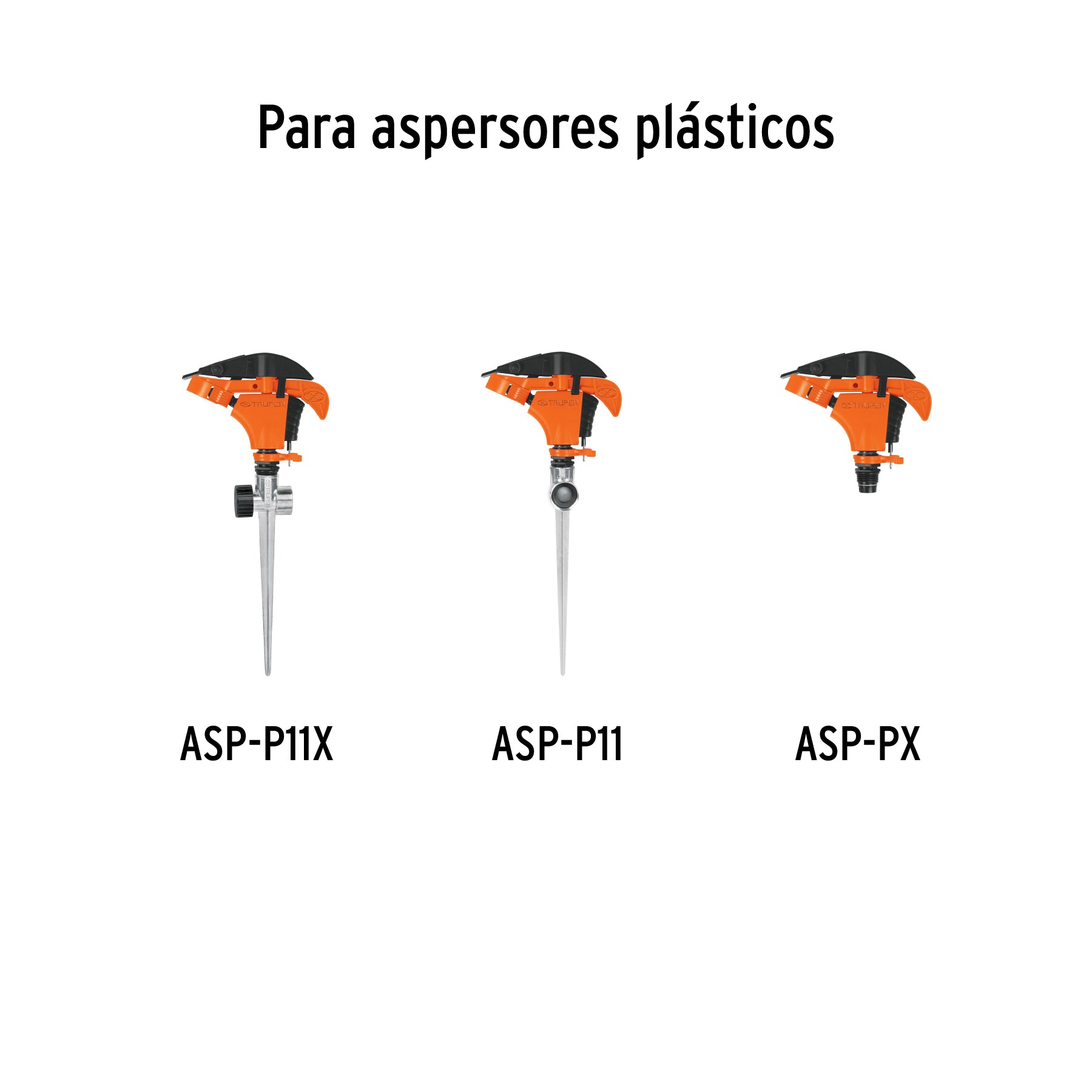 Estaca metálica universal para aspersor, 8"