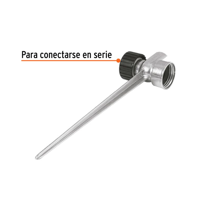 Estaca metálica universal para aspersor, 8"