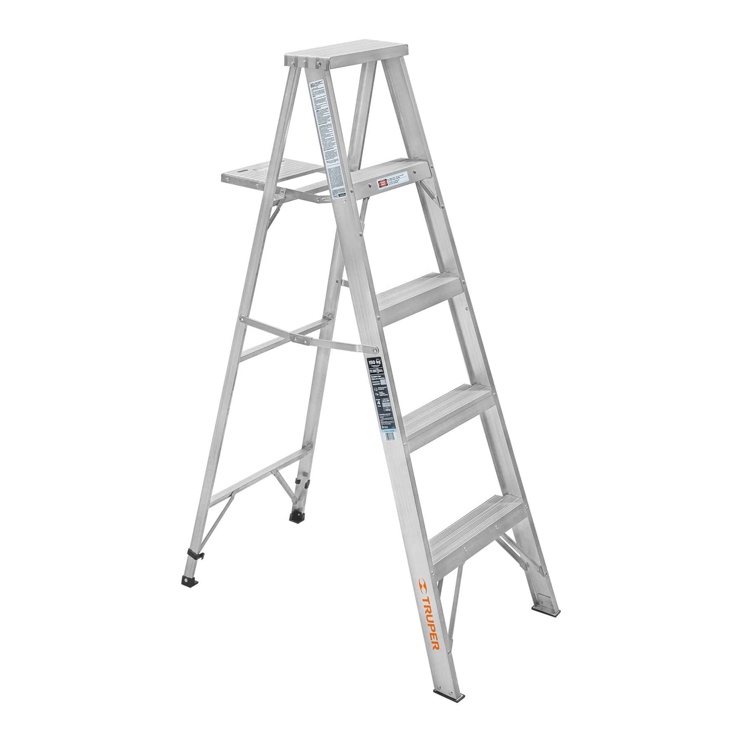 Escalera de tijera, aluminio, tipo lll, 4 escalones