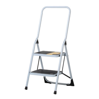 Escalerilla tubular, plegable, 2 peldaños con barandal(DESC)