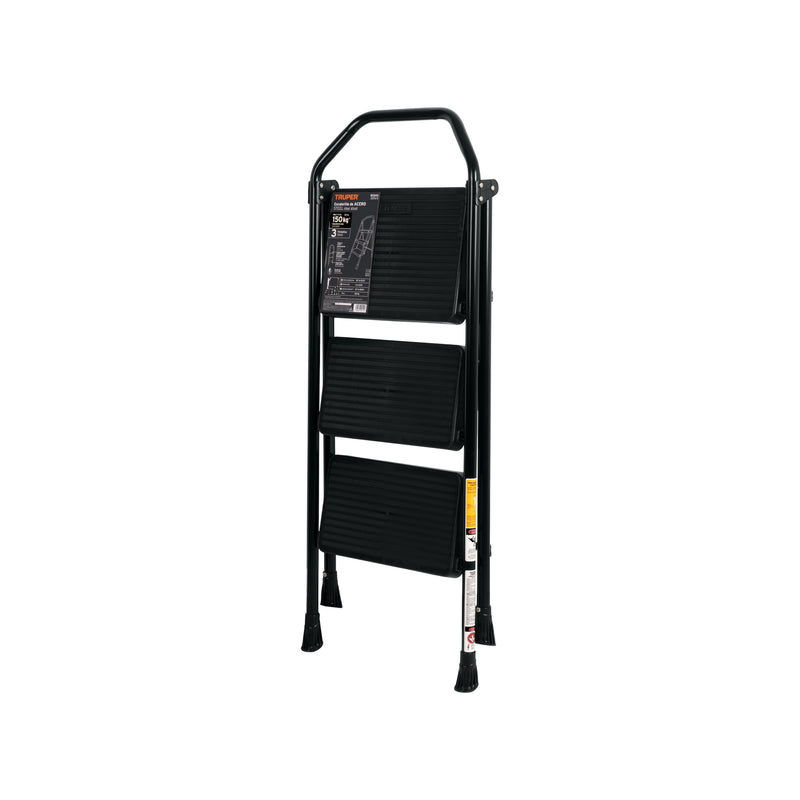 Escalera tubular, plegable, 3 peldaños, Truper