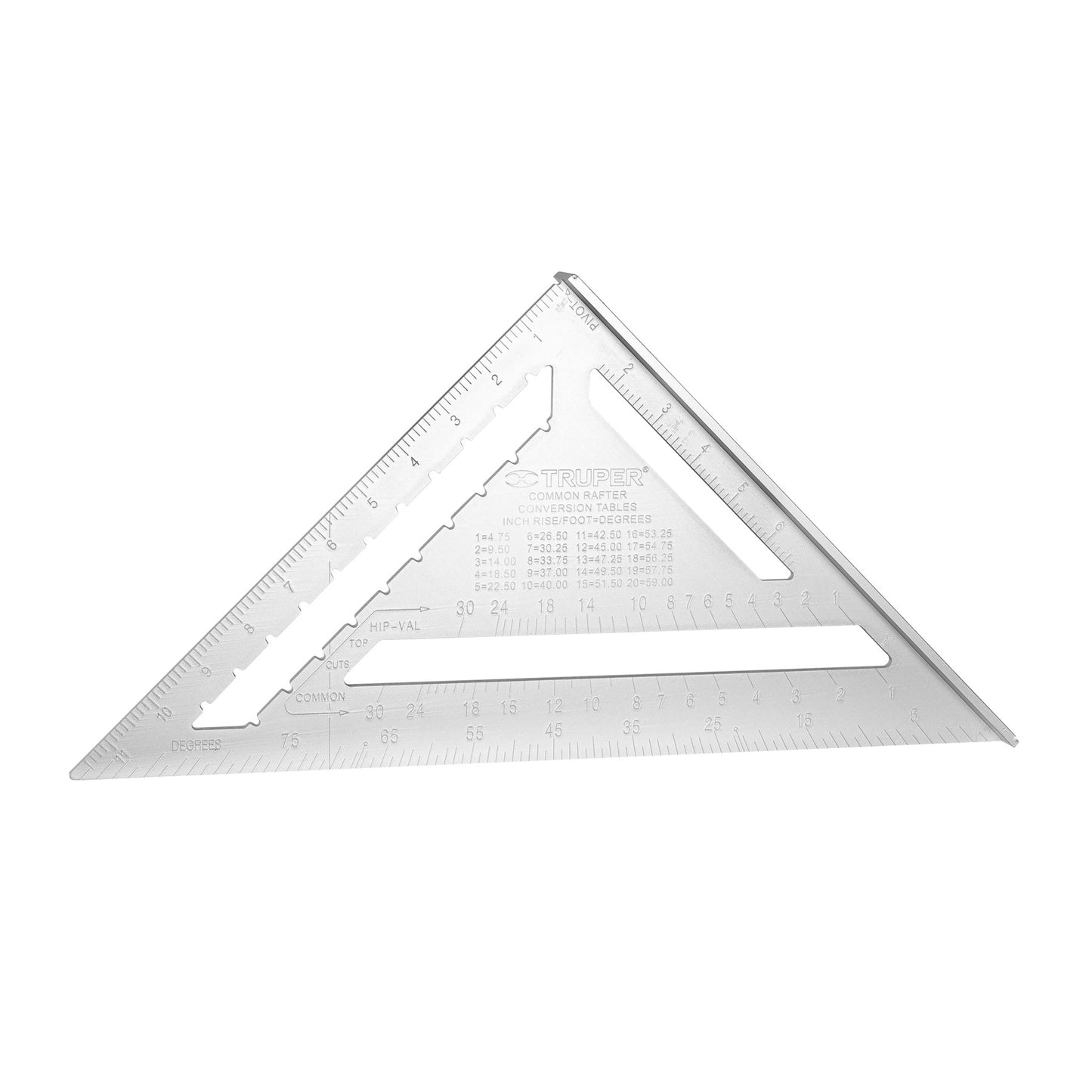 Escuadra de aluminio para tablaroca, 12" (305 mm)