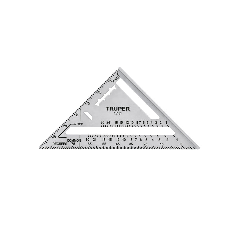 Escuadra de aluminio para tablaroca, 7" (177 mm)