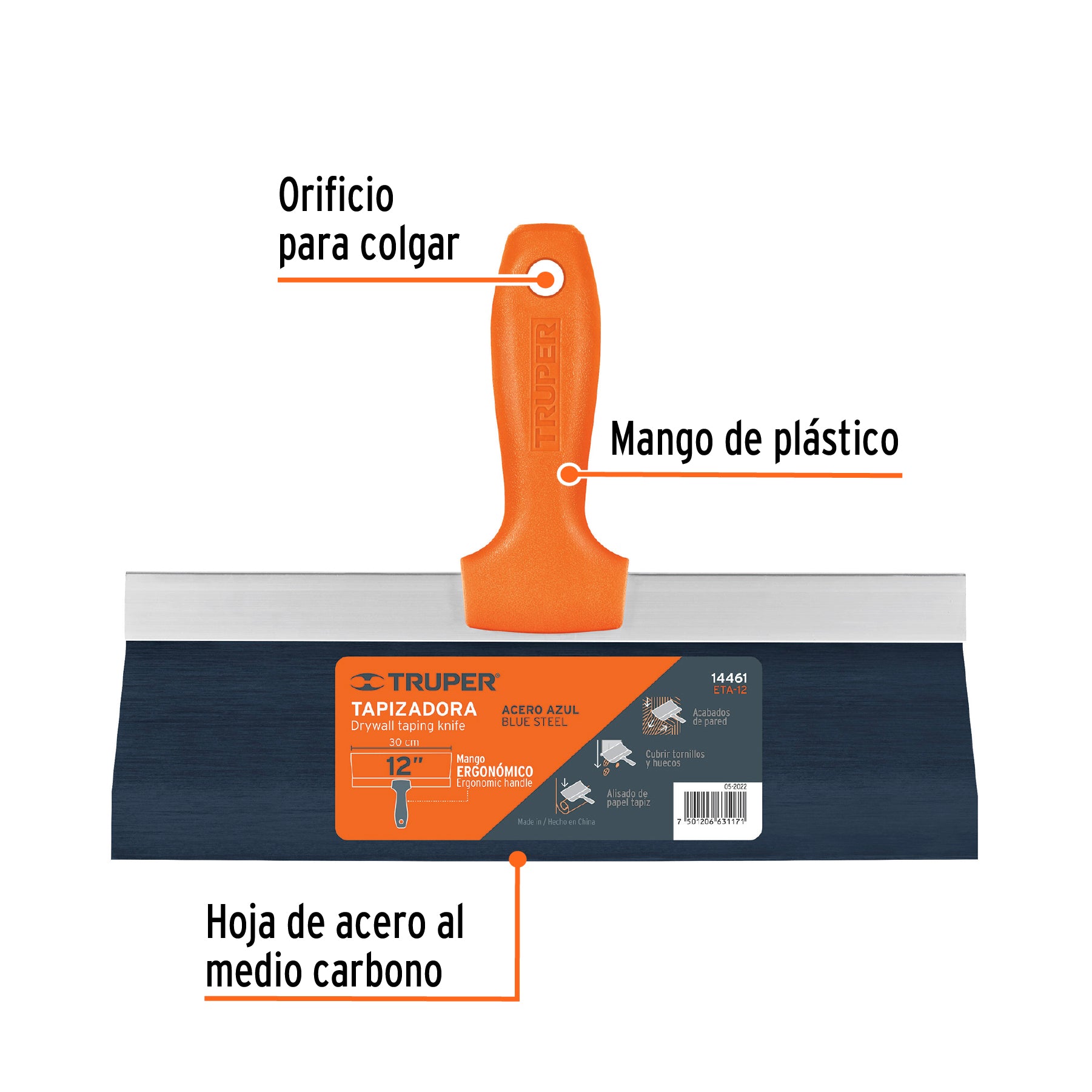 Espátula tapizadora, 12"