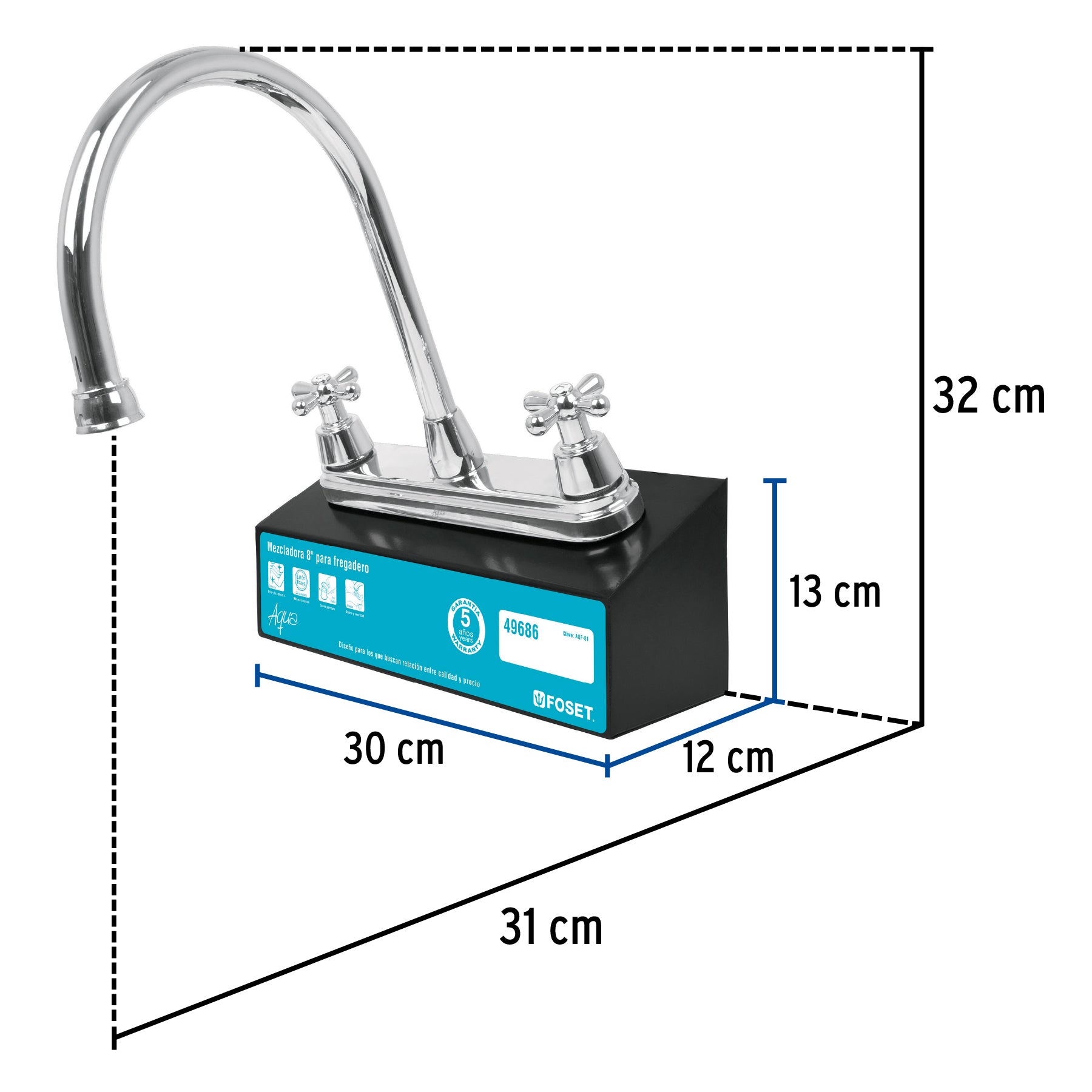 Exhibidor con mezcladora AQF-81