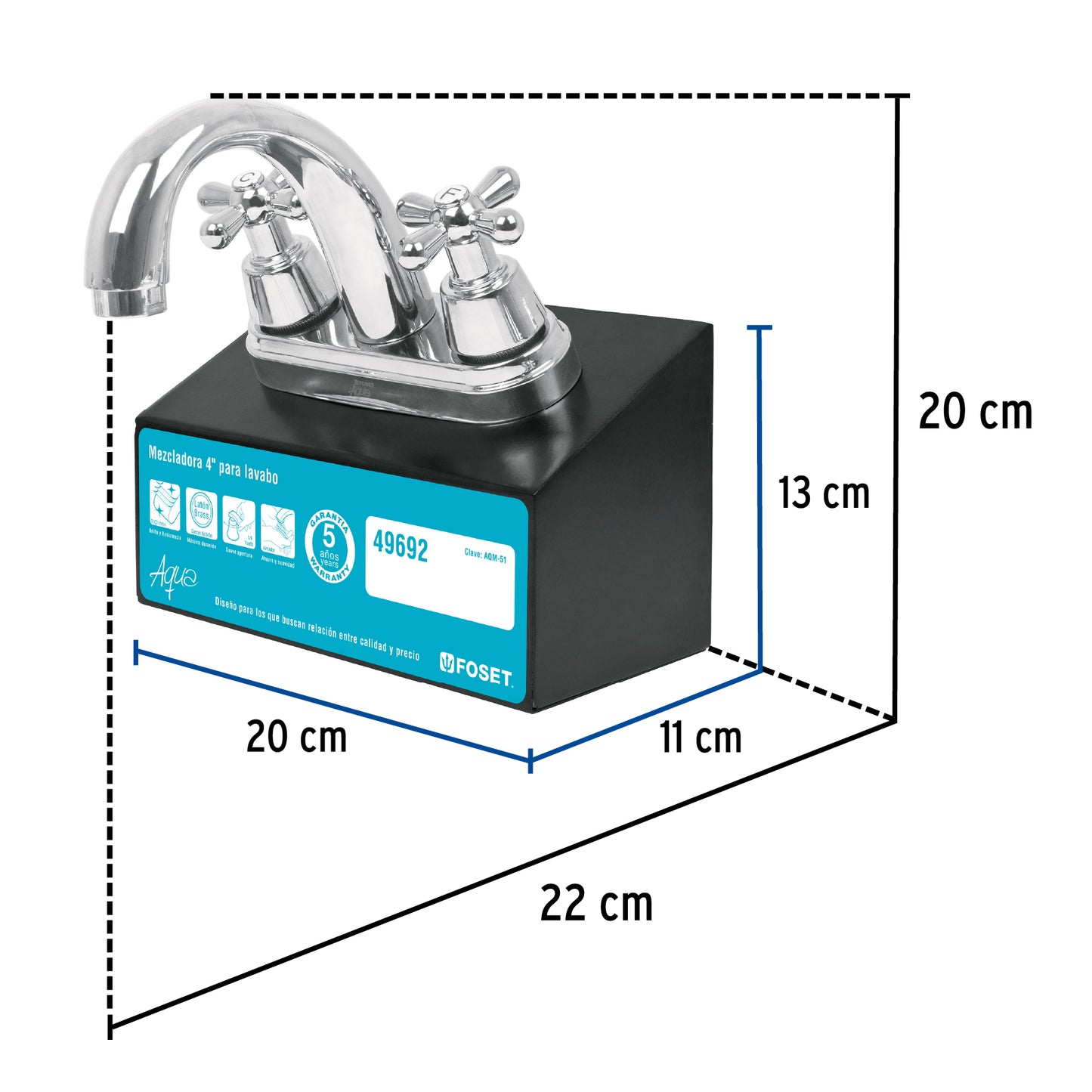 Exhibidor con mezcladora AQM-51
