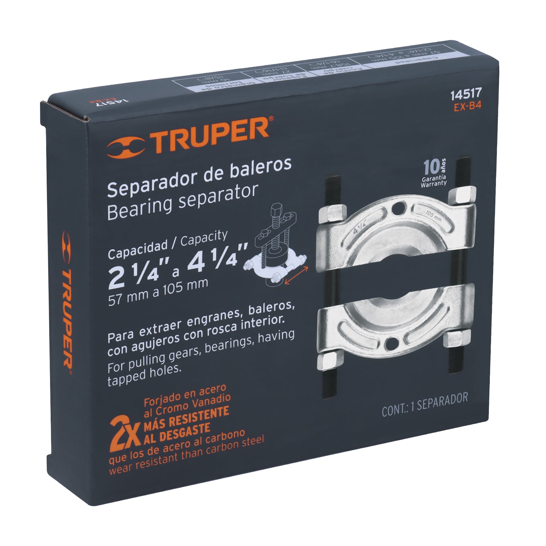 Extractor de baleros, 4-1/4"