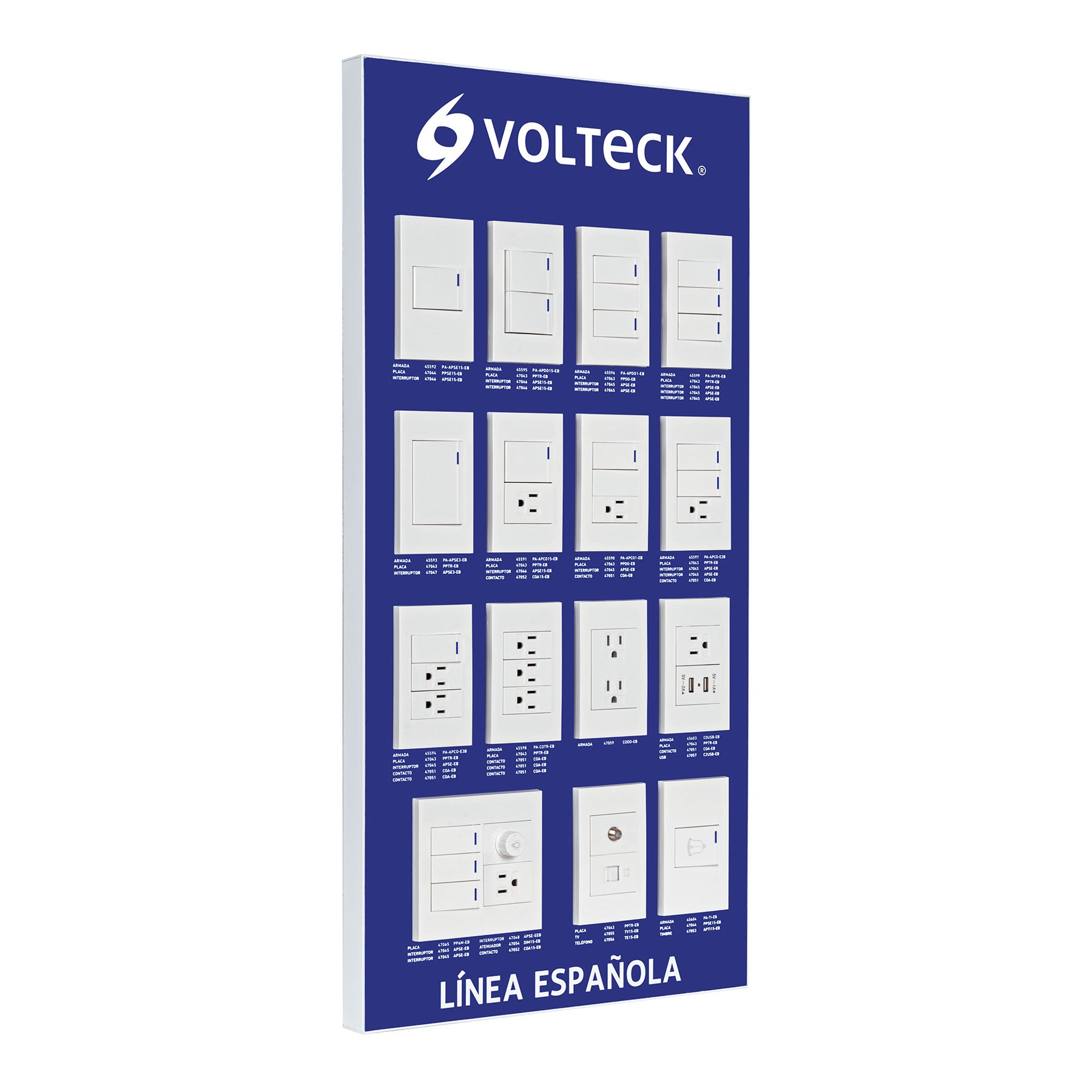 Exhibidor de Línea Española, Volteck