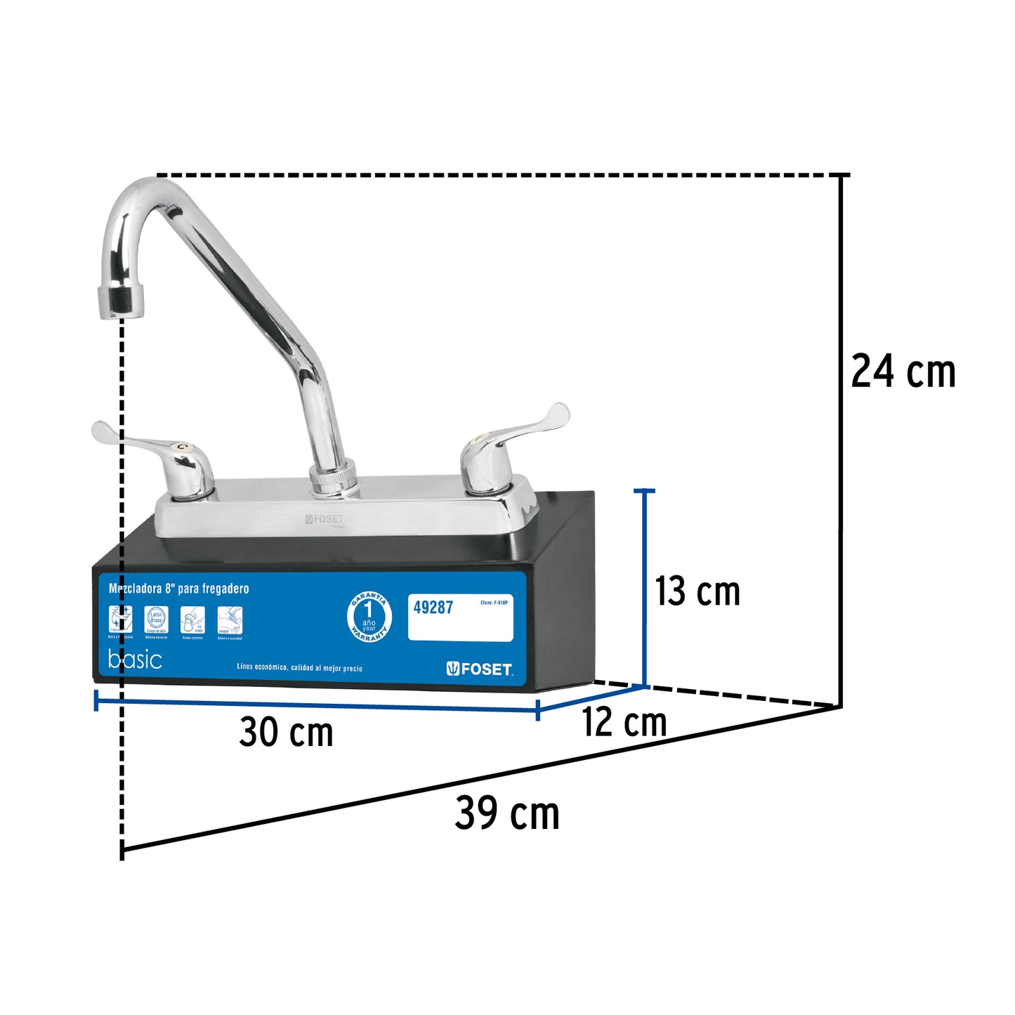 Exhibidor con mezcladora f-318-p