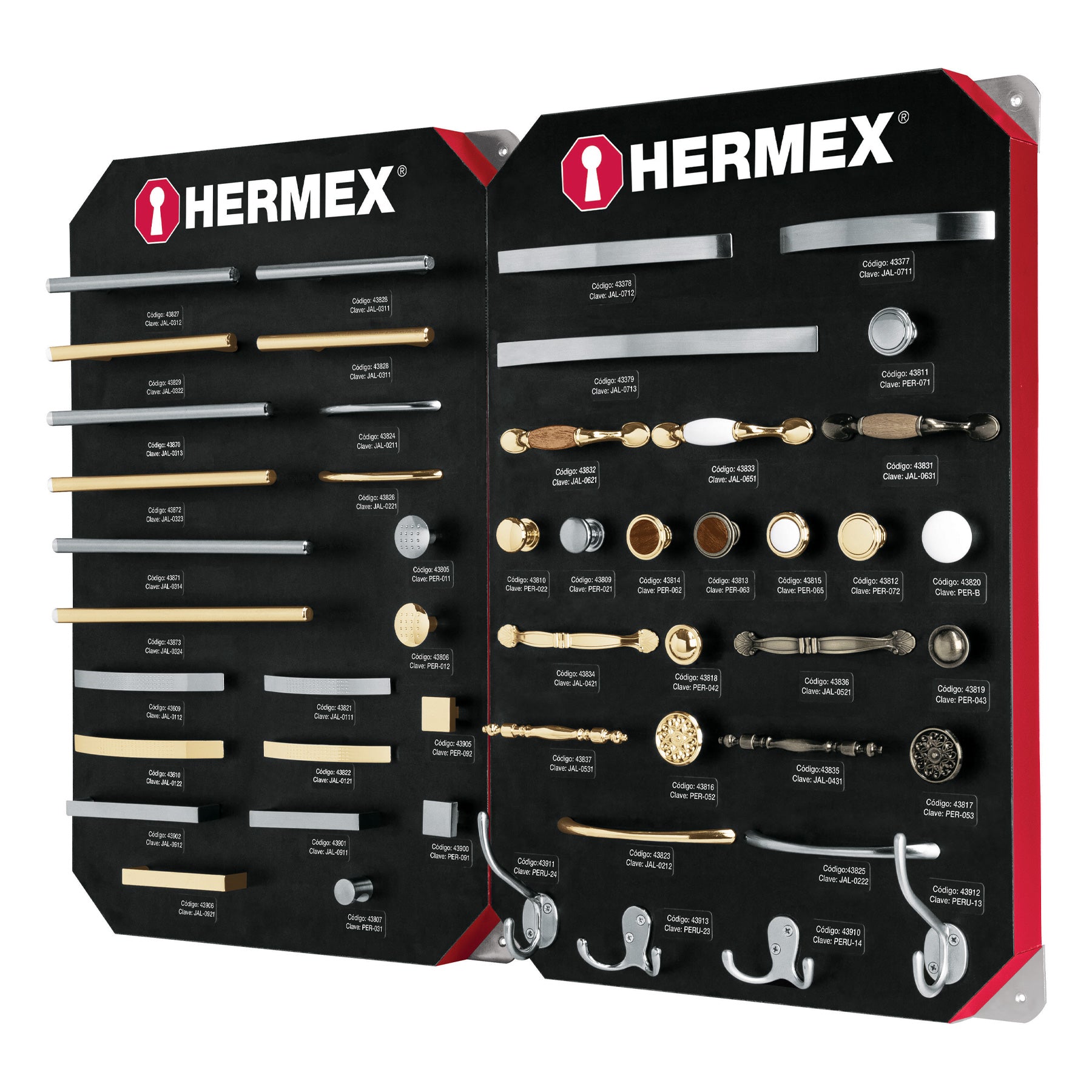 Exhibidor Hermex, con jaladeras y perillas # 2