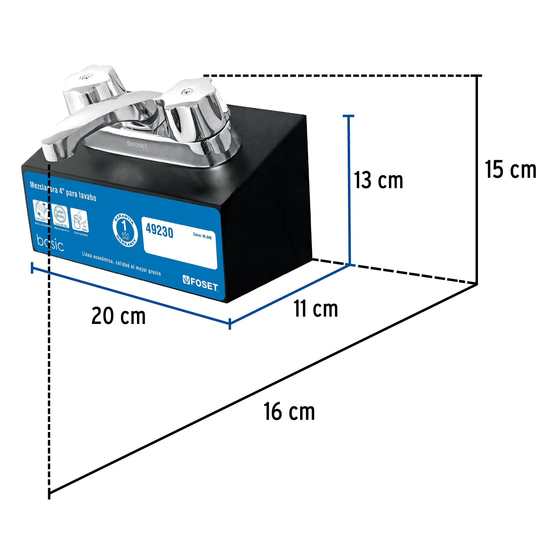 Exhibidor con mezcladora M-048