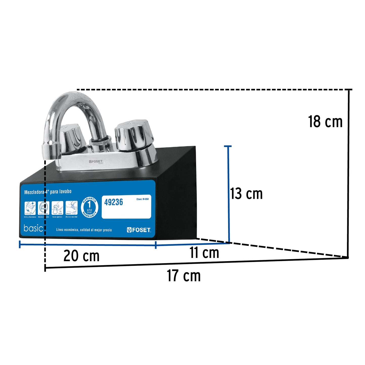 Exhibidor para mezcladora M-050