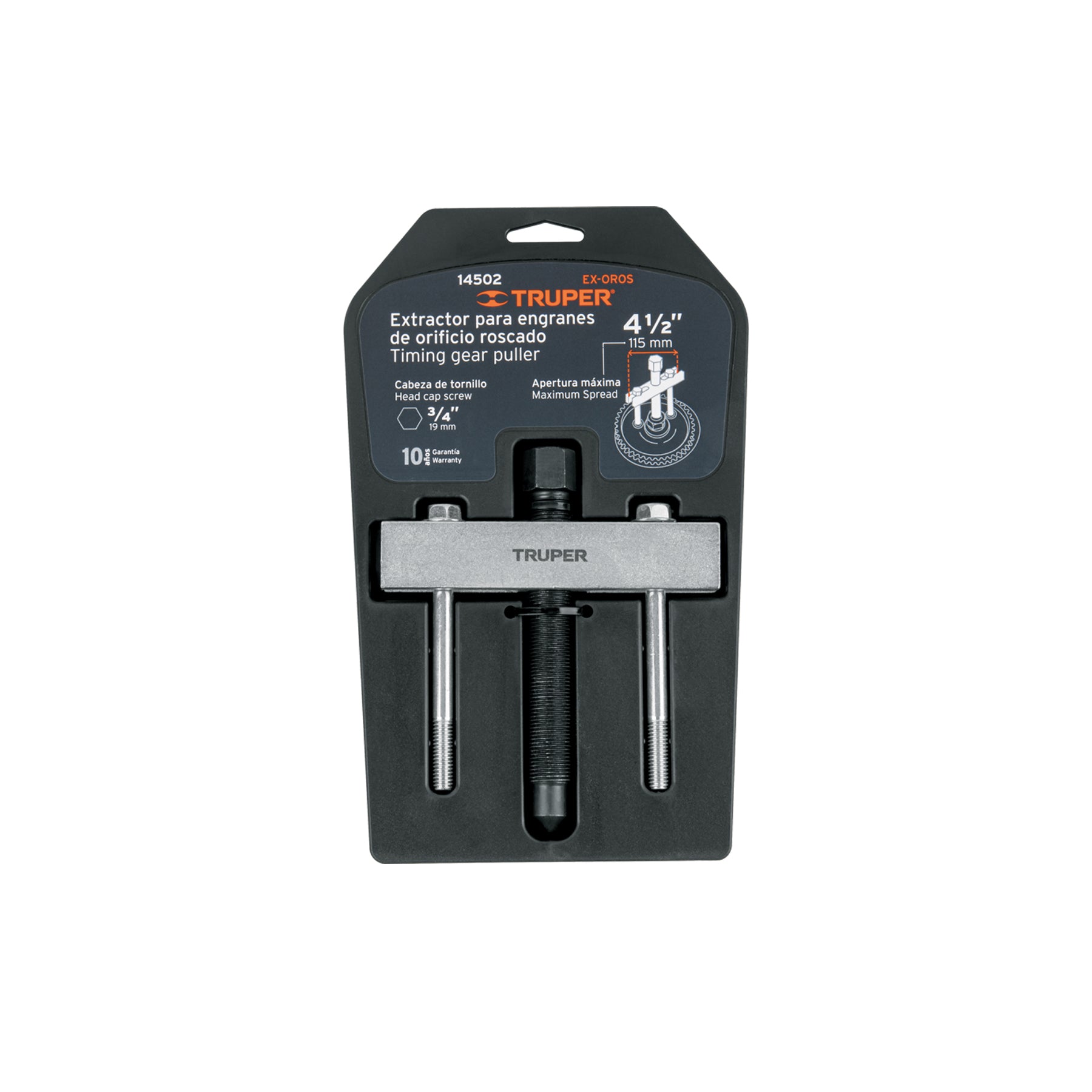Extractor para engranes y orificios roscados