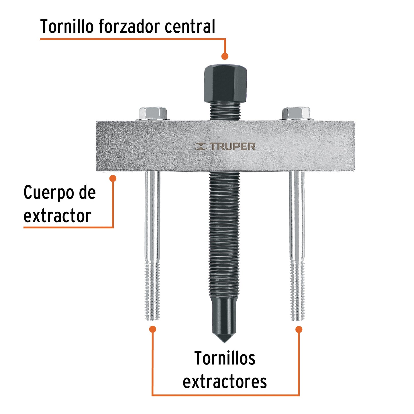 Extractor para engranes y orificios roscados