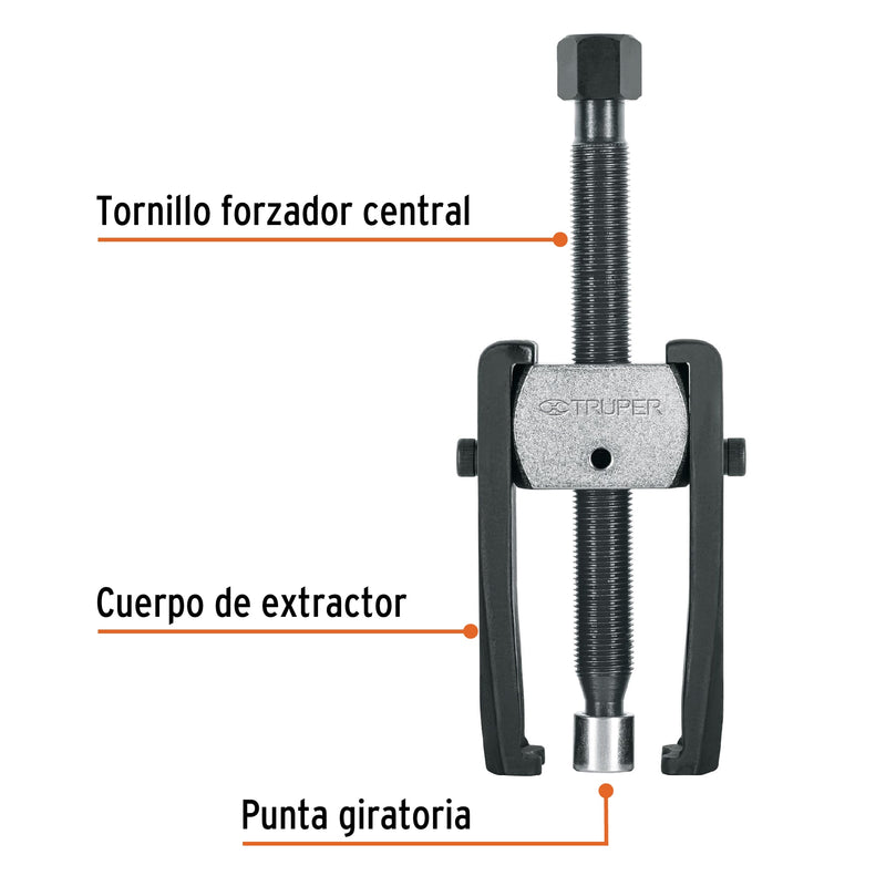 Extractor de poleas, pata de cabra