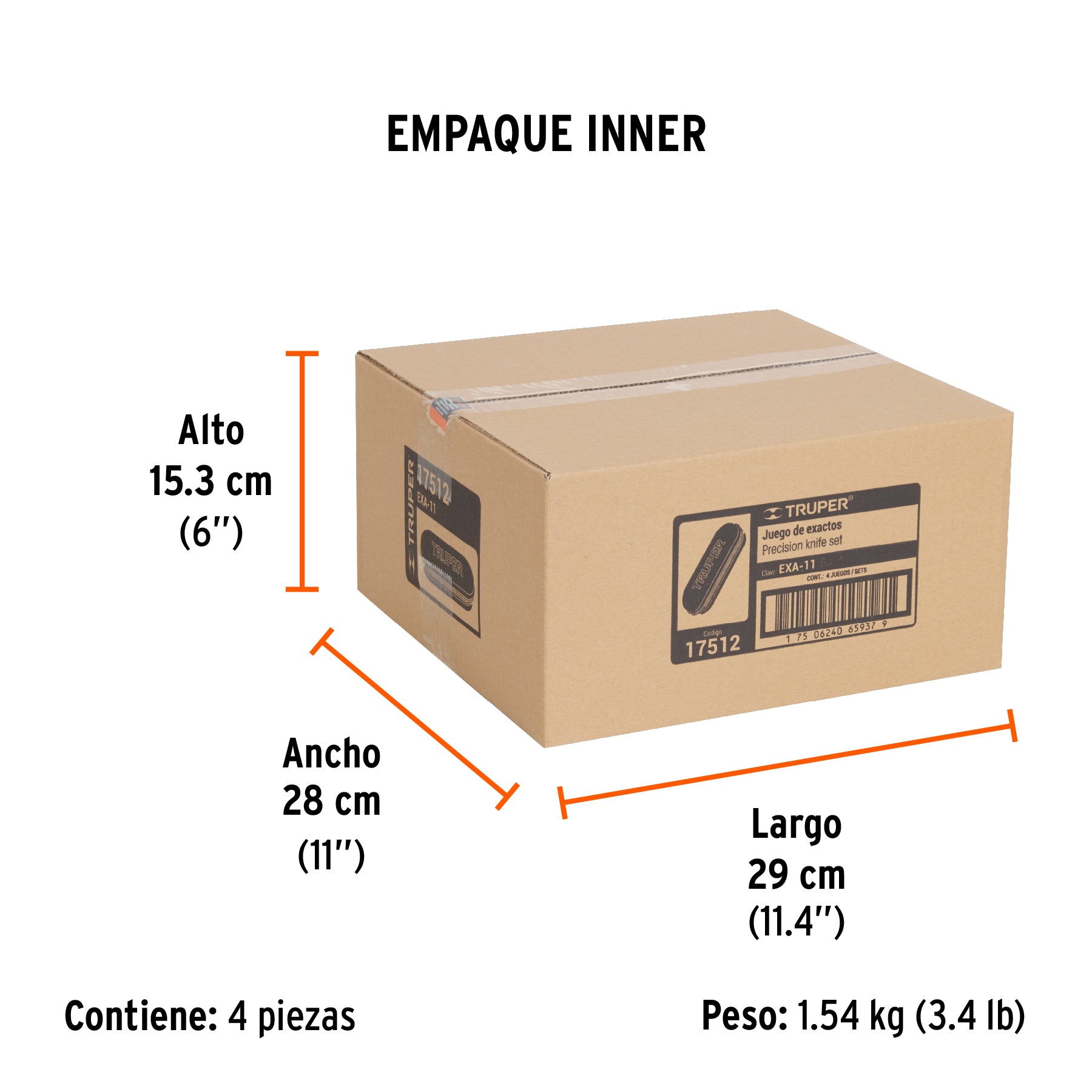 Juego de exactos Hobby con estuche 11 piezas