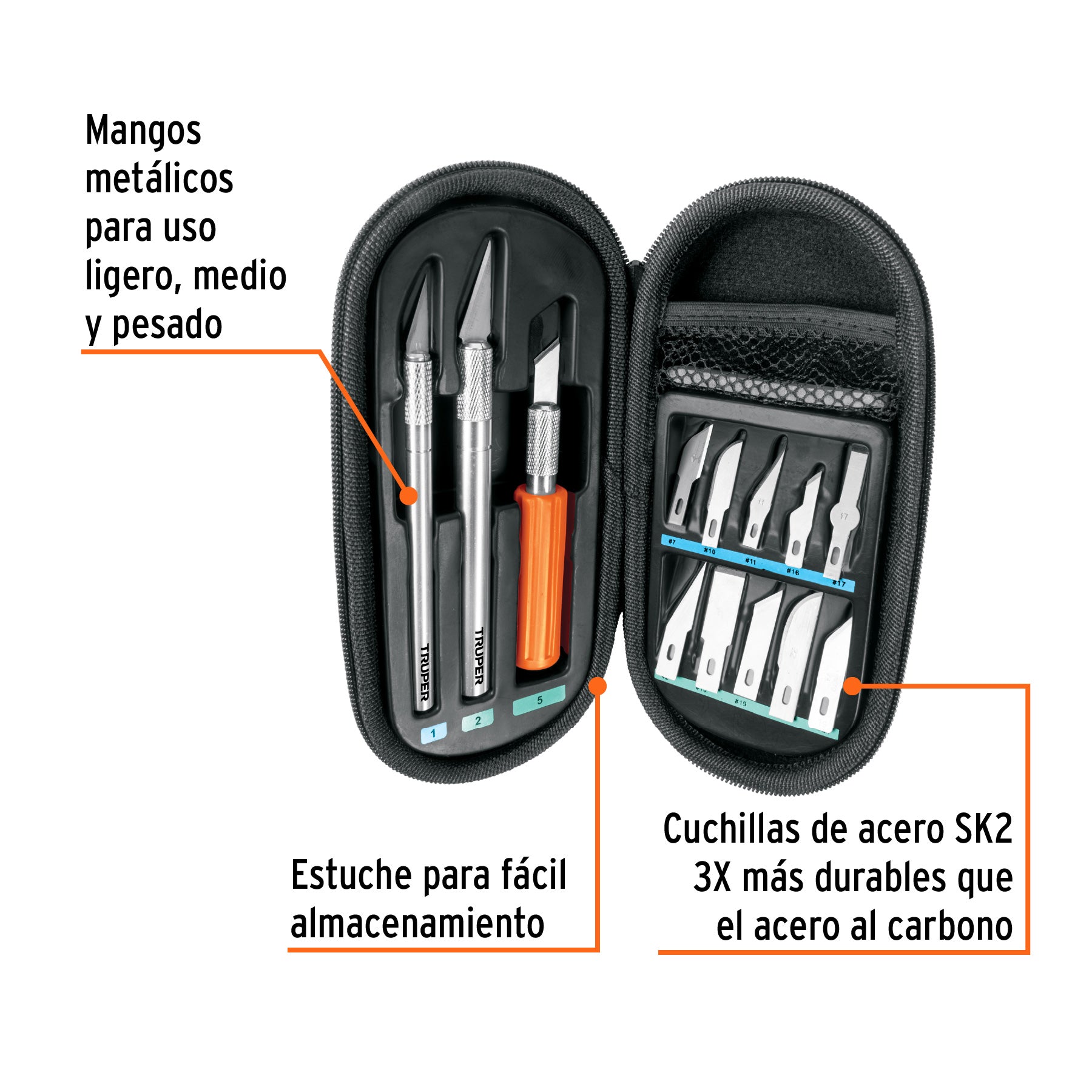 Juego de exactos Hobby con estuche 11 piezas