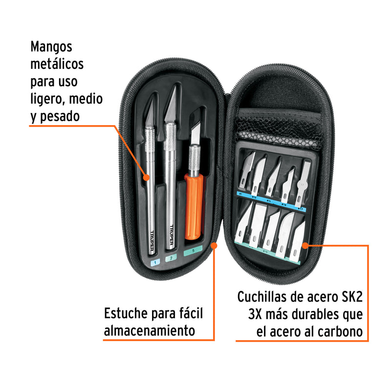 Juego de exactos Hobby con estuche 11 piezas