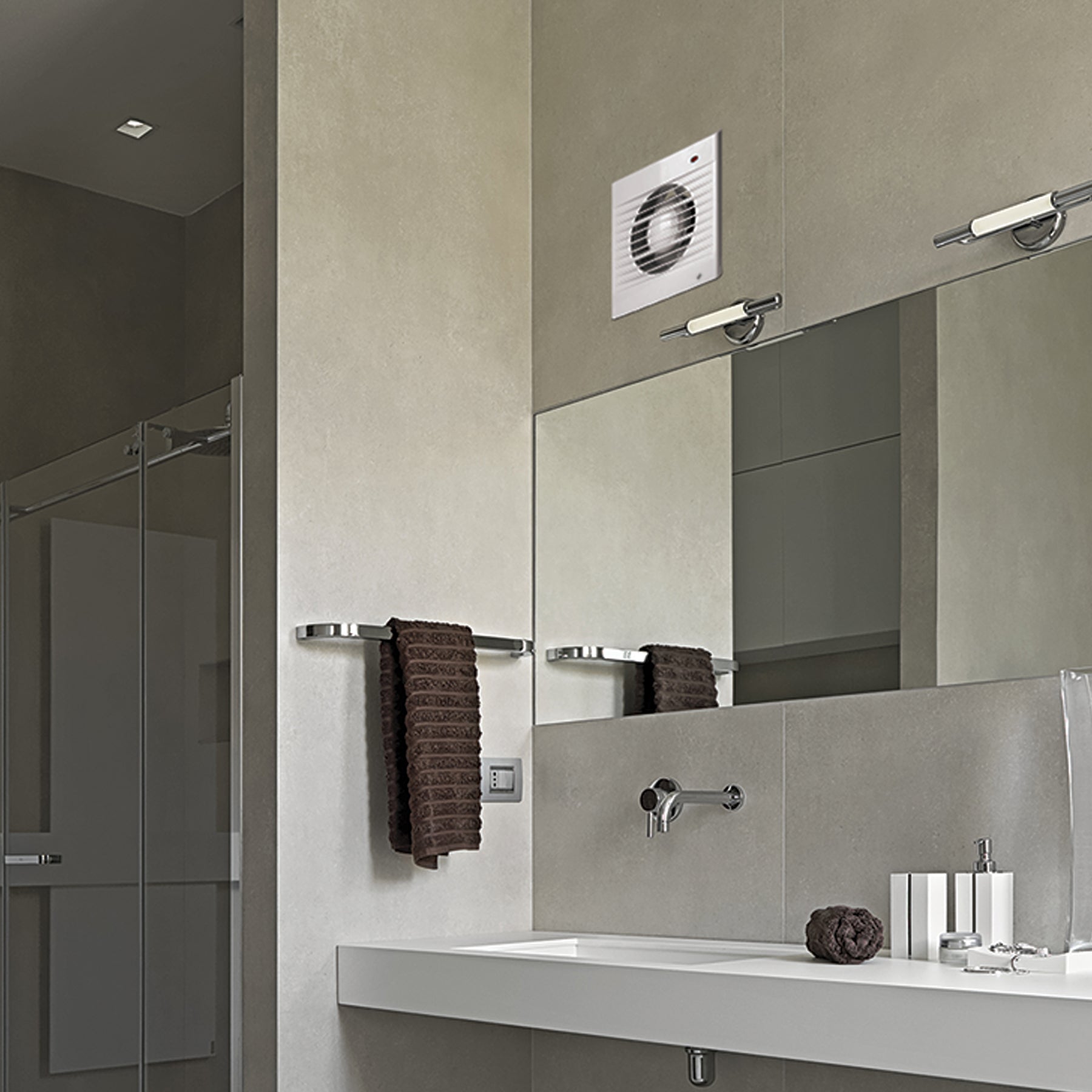 Extractor de aire, 4", color blanco
