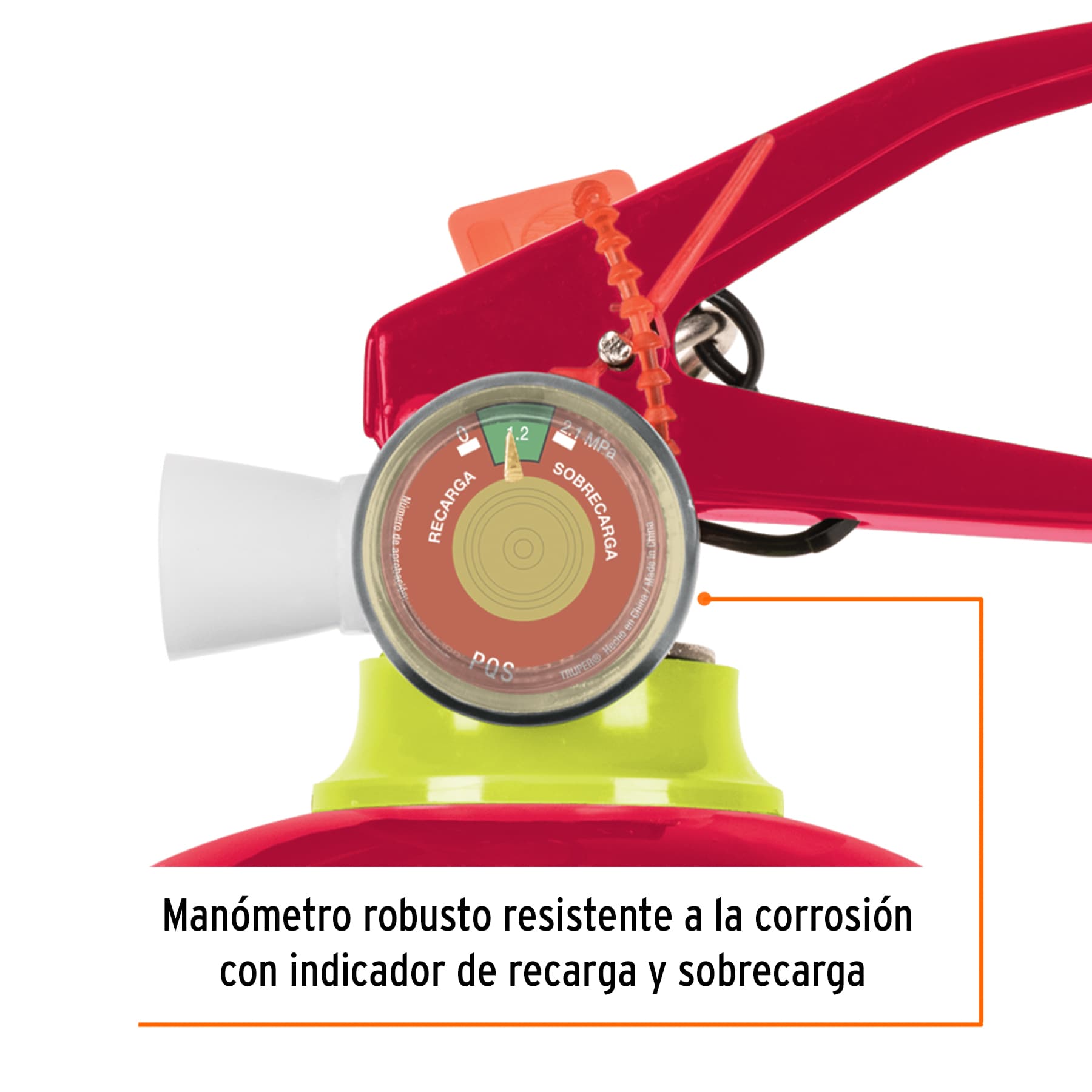 Extintor recargable para emergencia tipo ABC, portátil ,1 kg