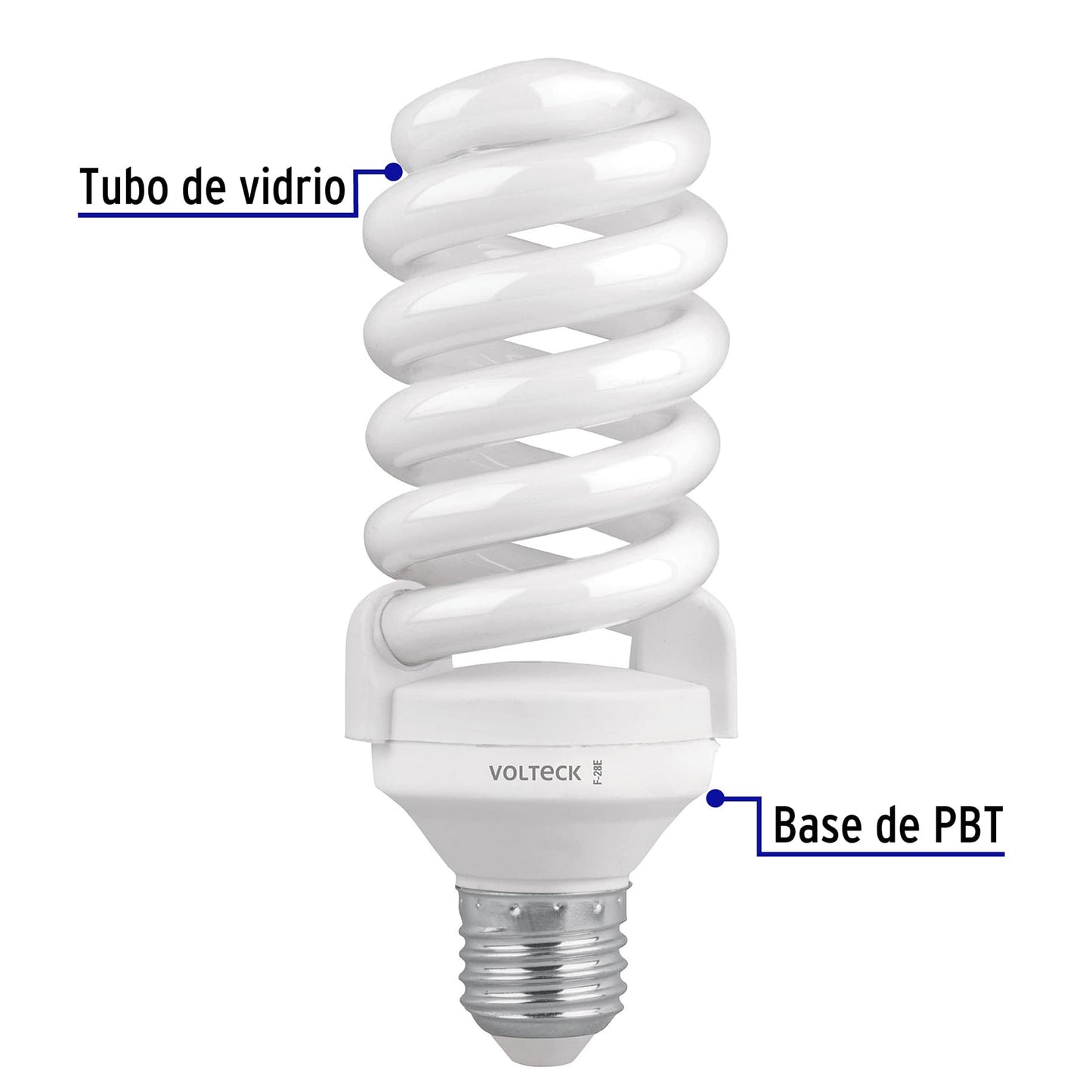 Lámpara 28 W, espiral, luz día, 2 piezas
