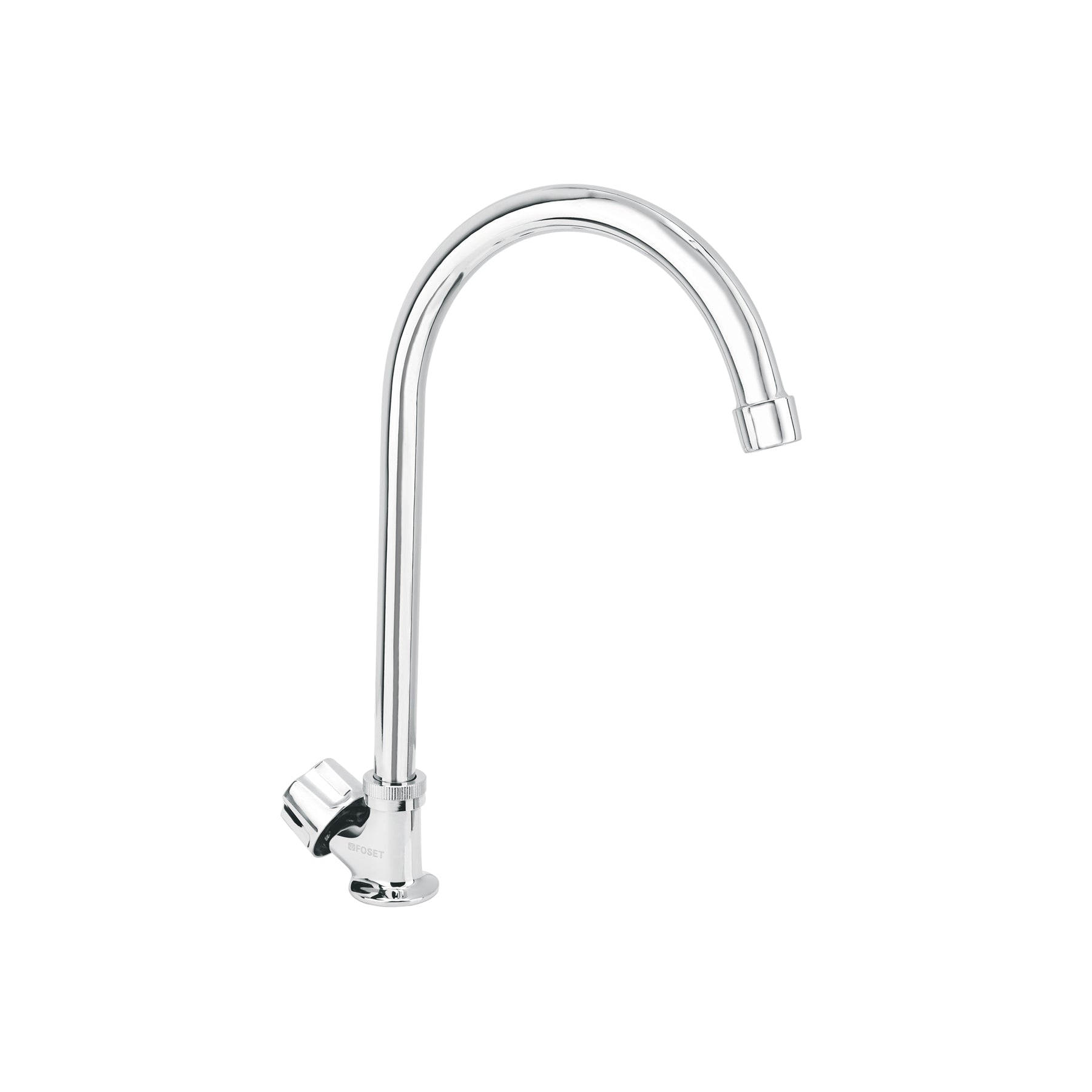 Llave individual para fregadero, cuello curvo, Basic