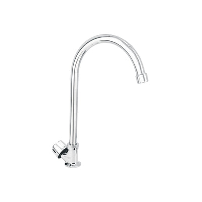 Llave individual para fregadero, cuello curvo, Basic