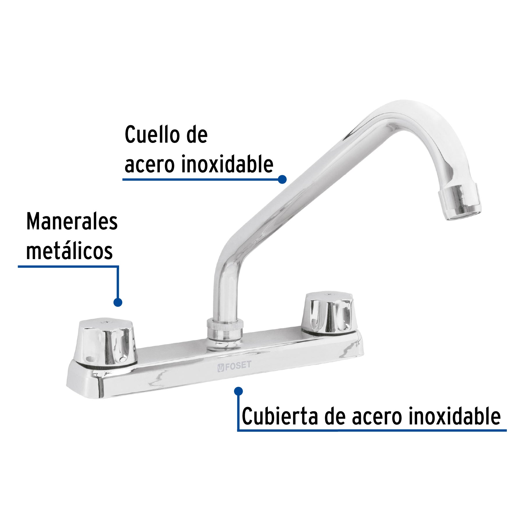 Mezcladora para fregadero, compresión, Basic